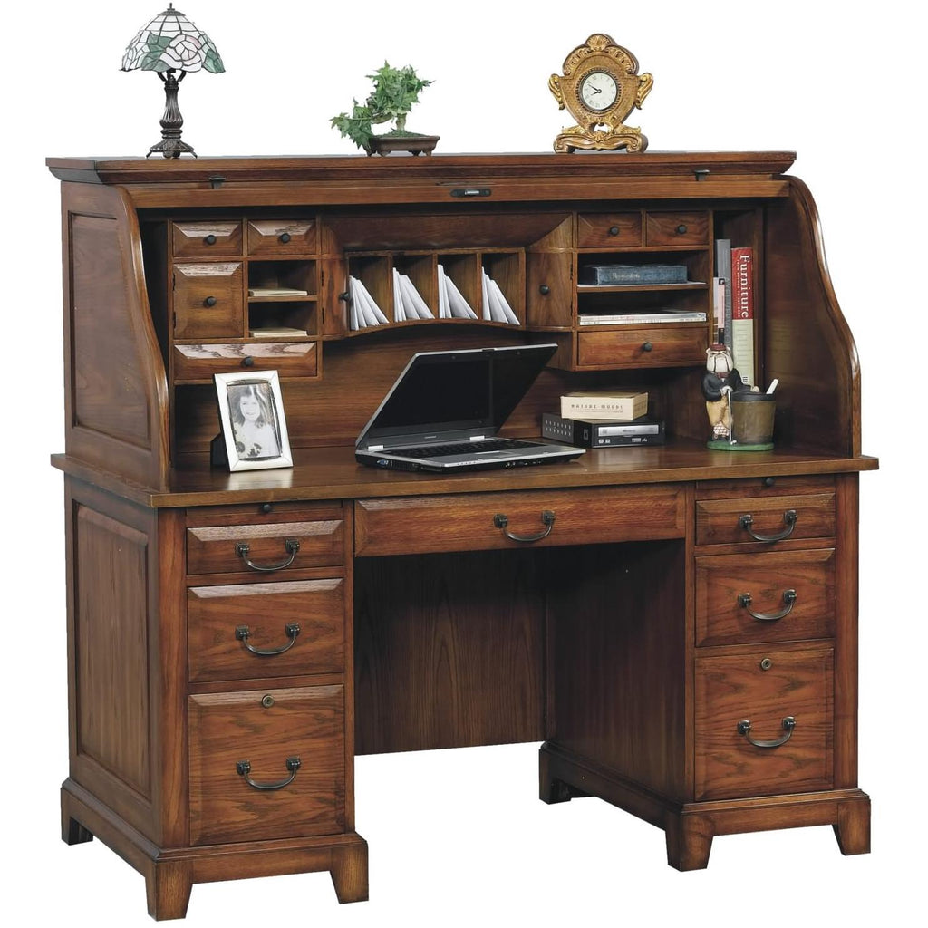 Winners Only Eastwood GE154R Transitional 54 Roll Top Desk with Locking  Drawers, Fashion Furniture