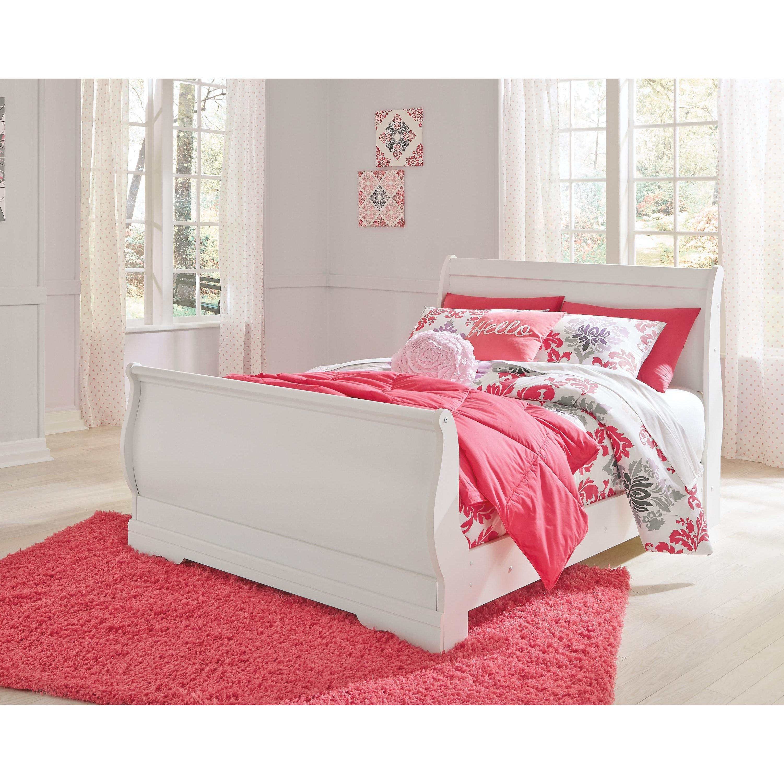 Signature Design by Ashley Anarasia B129B7 5 pc Full Sleigh Bedroom Set IMAGE 2