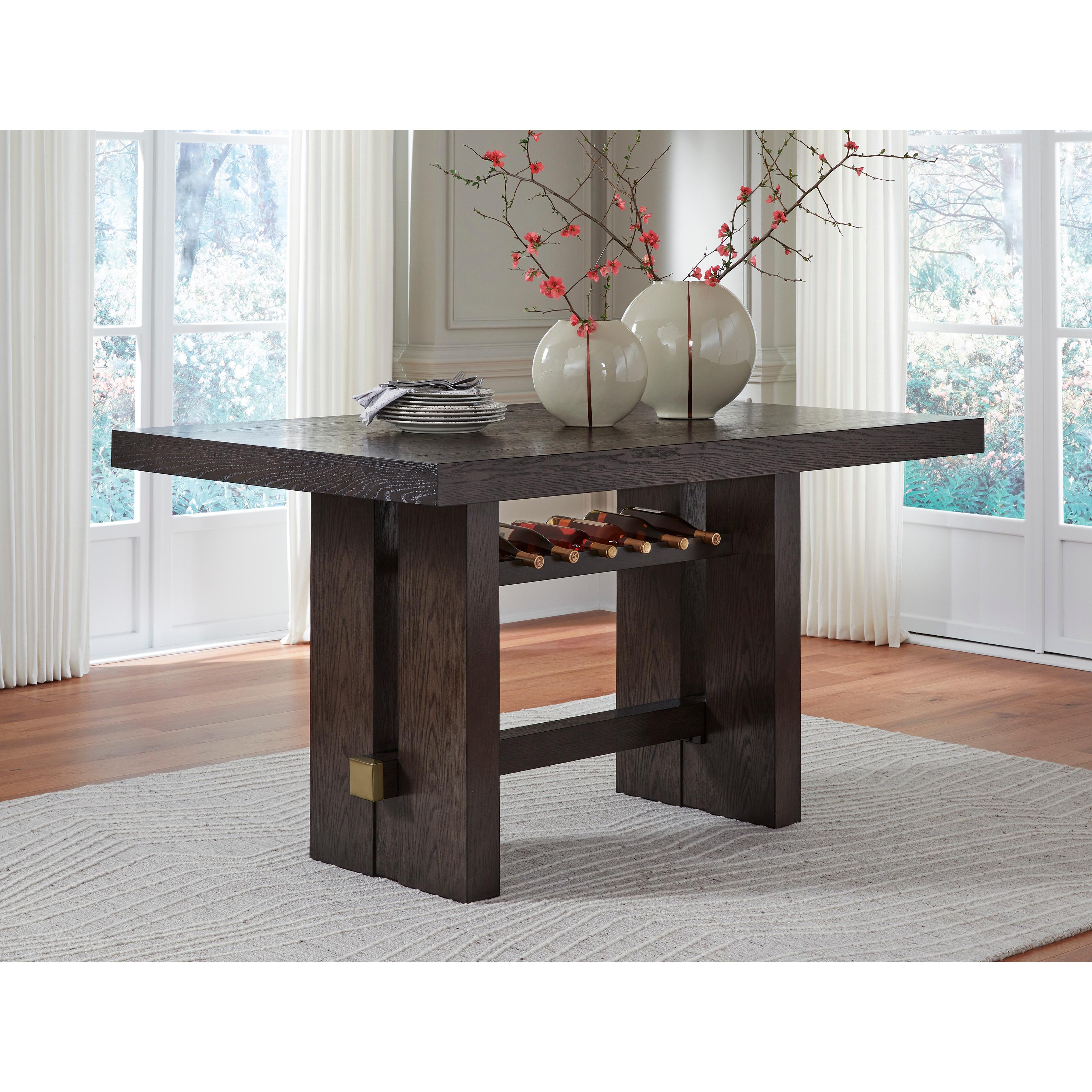 Signature Design by Ashley Burkhaus D984 7 pc Counter Height Dining Set IMAGE 3