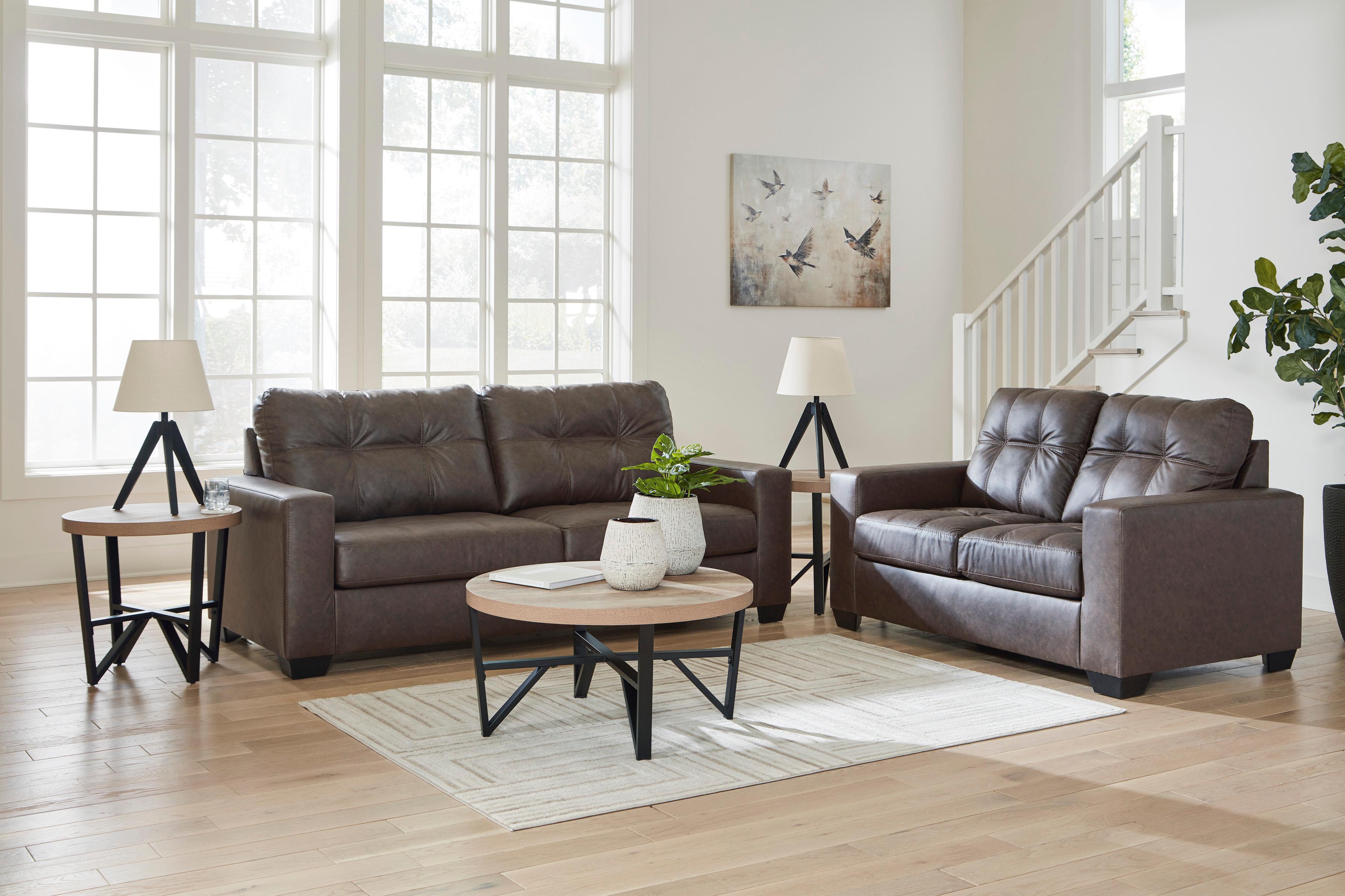 Benchcraft Barlin Mills 17003U1 2 pc Sofa and Loveseat Set IMAGE 1