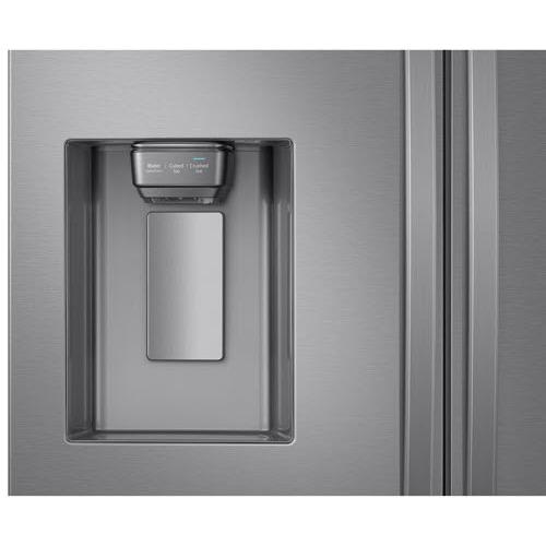 Samsung 36-inch, 28 cu.ft. French 3-Door Refrigerator with External Water and Ice Dispensing System RF28R6201SR/AA IMAGE 4