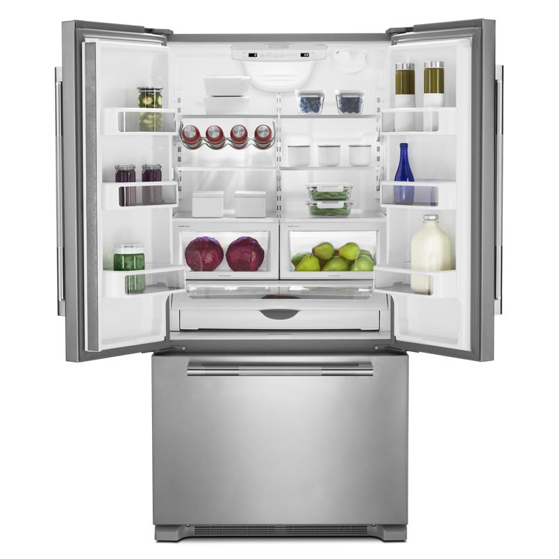 JennAir 36-inch, 21.9 cu.ft. Counter-Depth French 3-Door Refrigerator with Interior Ice Maker JFFCF72DKL IMAGE 2