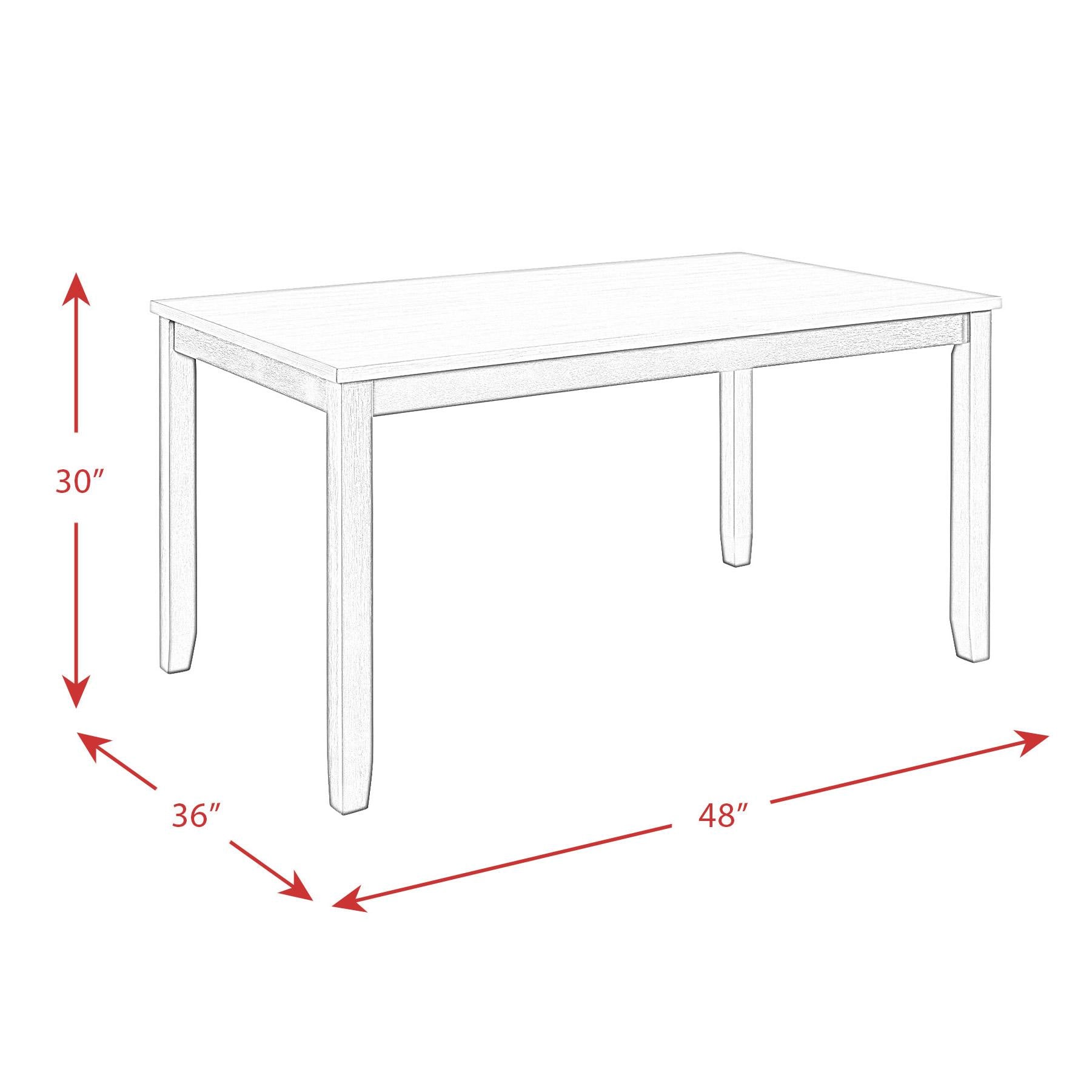 Elements International Martin Brown 5 pc Dinette DMT7005DS IMAGE 17