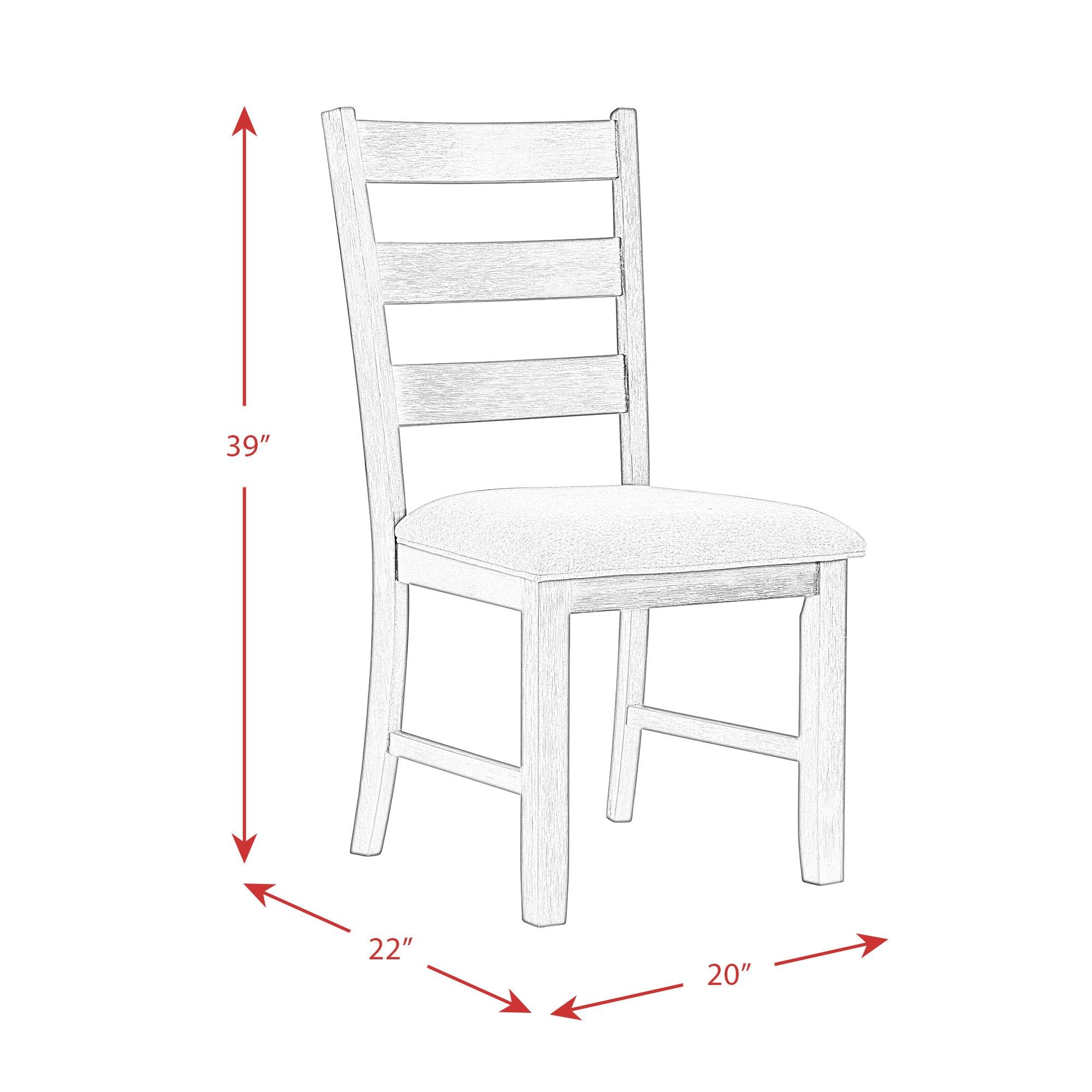 Elements International Martin Brown 5 pc Dinette DMT7005DS IMAGE 18