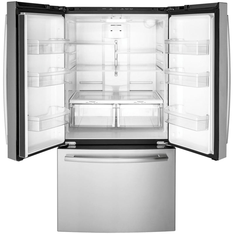 GE 36-inch, 27 cu.ft. Freestanding French 3-Door Refrigerator GNE27EYMFS IMAGE 2