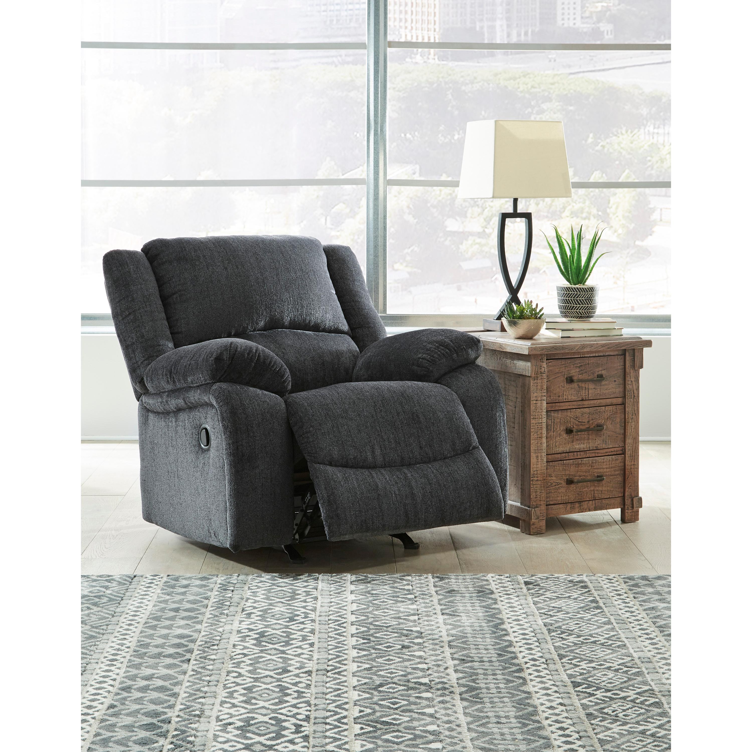 Signature Design by Ashley Draycoll Rocker Fabric Recliner 7650425C IMAGE 8