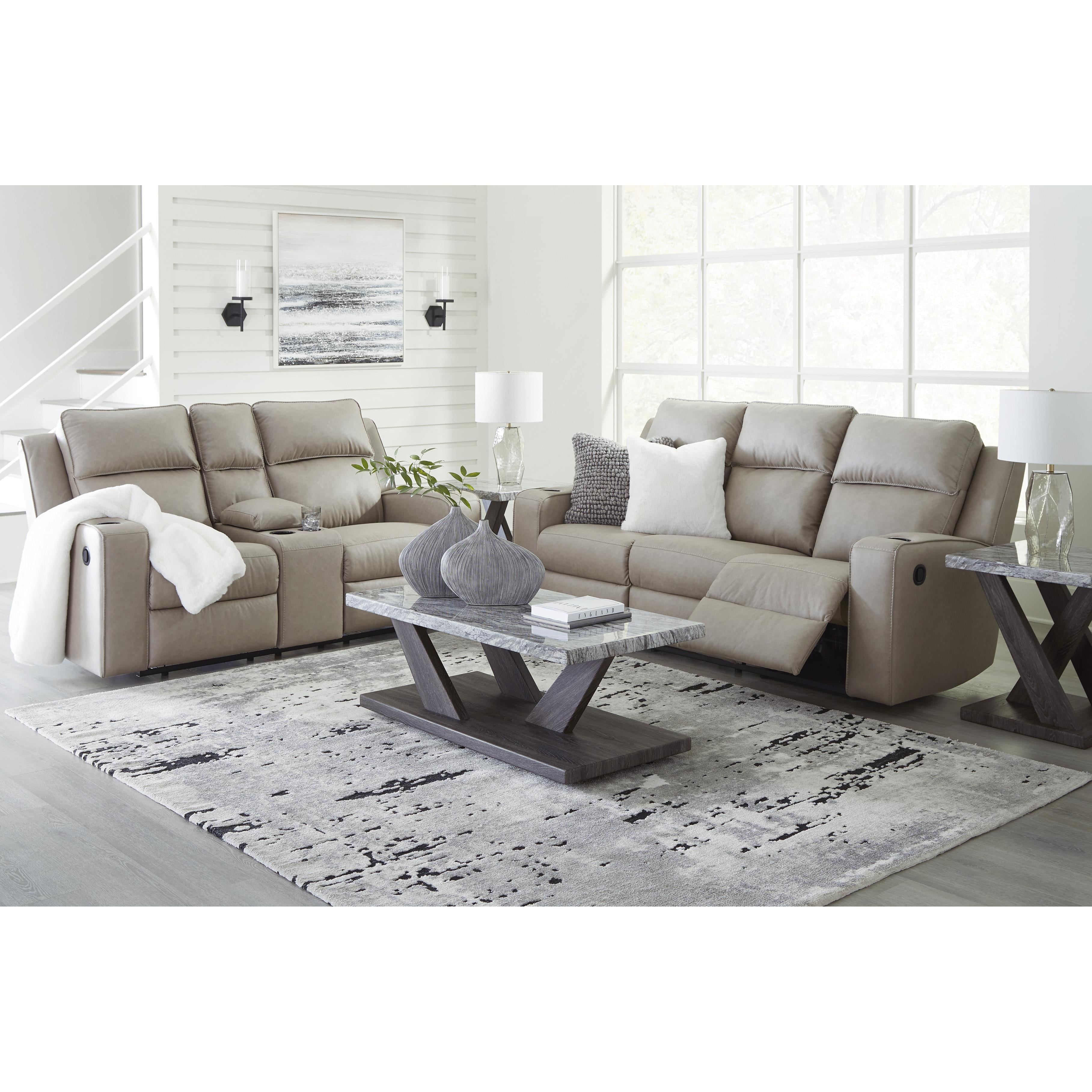 Signature Design by Ashley Lavenhorne Reclining Leather Look Loveseat 6330794C IMAGE 11