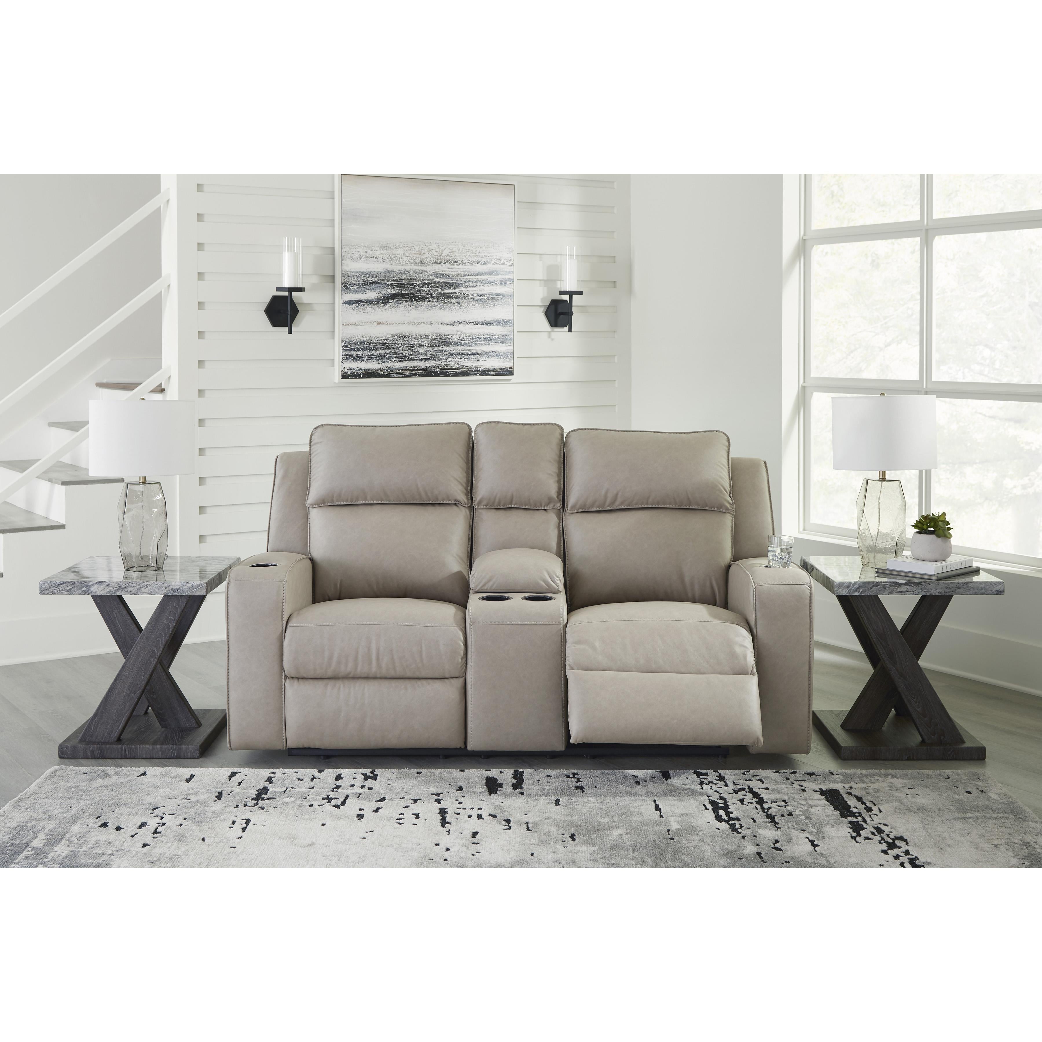 Signature Design by Ashley Lavenhorne Reclining Leather Look Loveseat 6330794C IMAGE 6