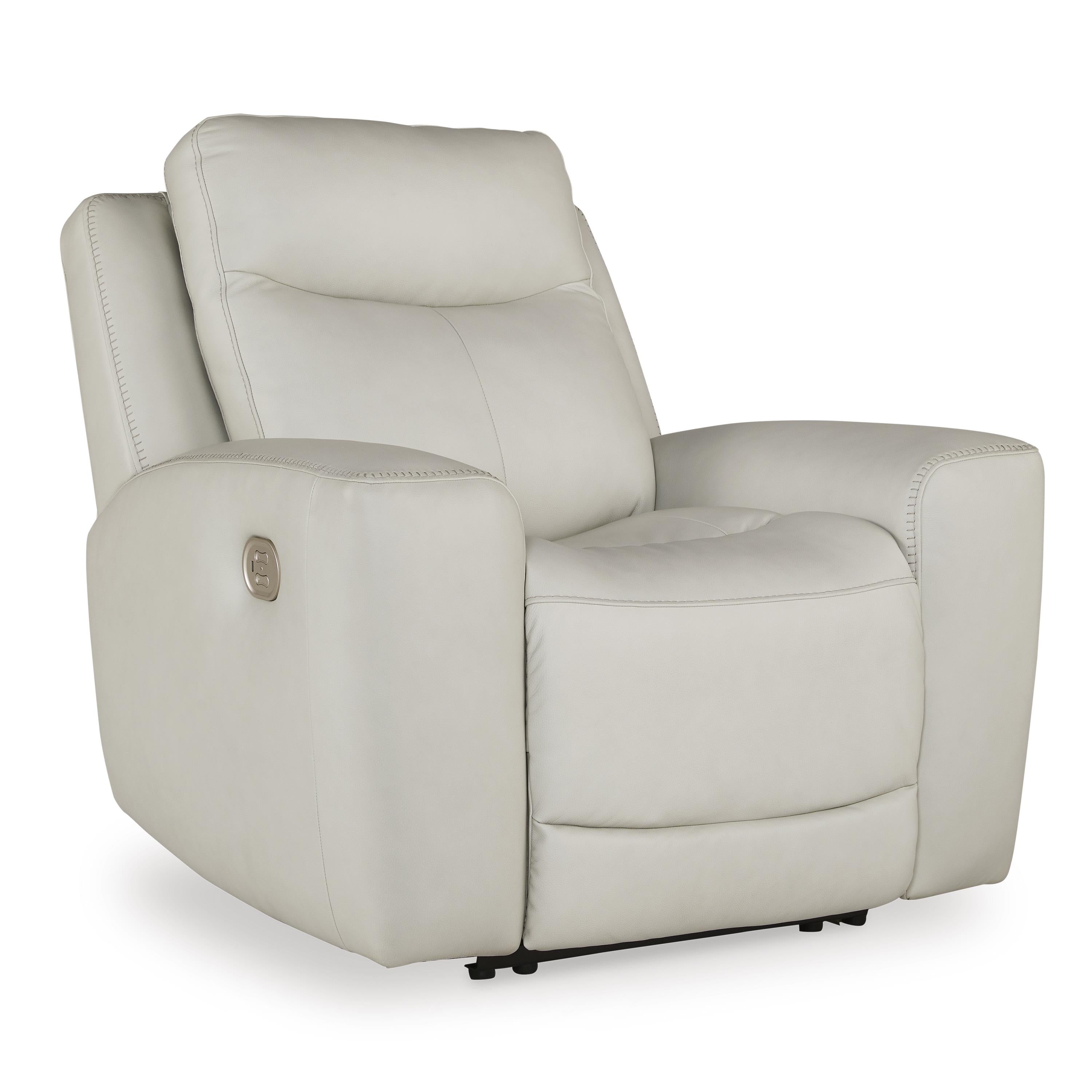 Signature Design by Ashley Mindanao Power Leather Match Recliner U5950513C IMAGE 1