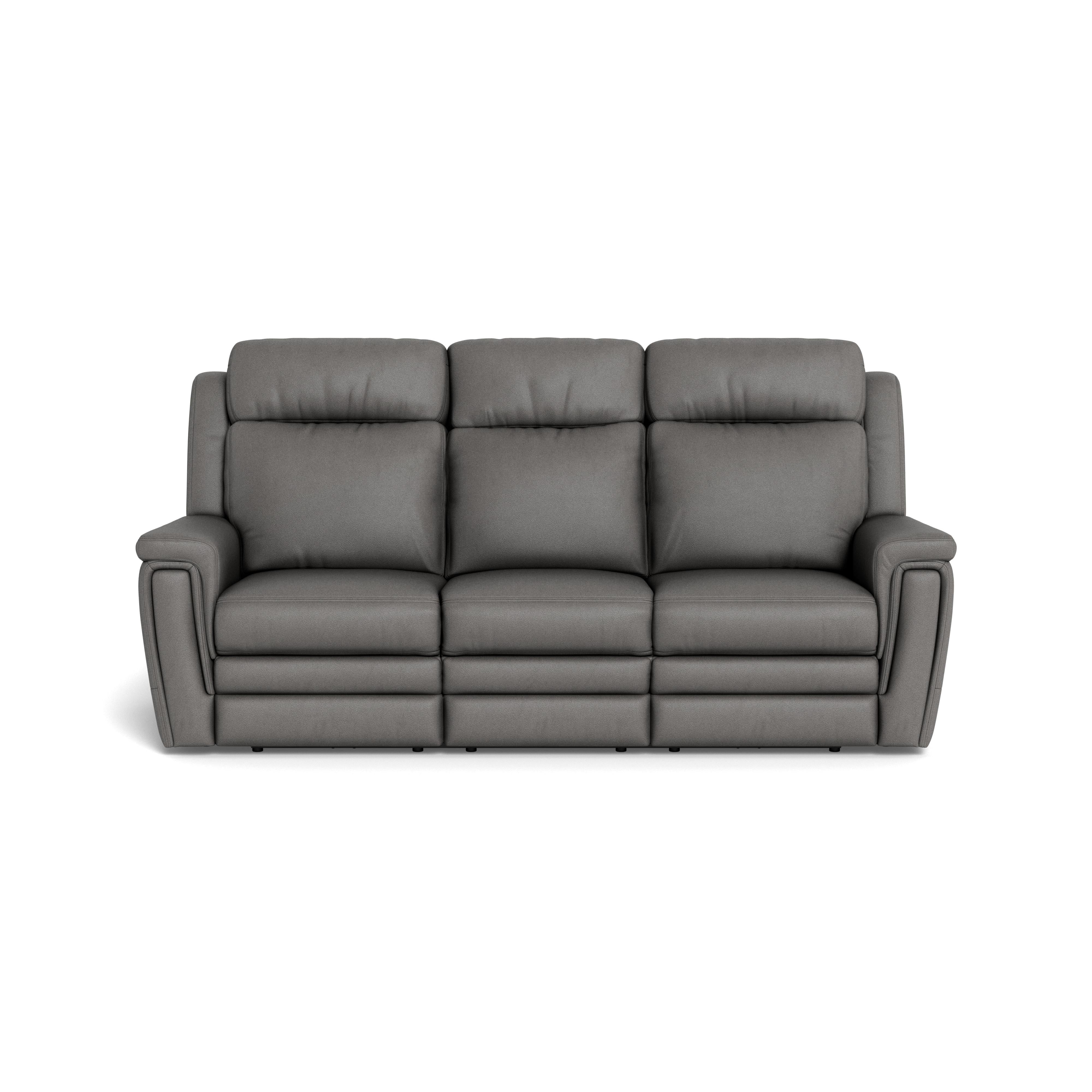 Palliser Asher Power Reclining Leather Sofa 41065-L6-BALI-RAINSTORM IMAGE 1