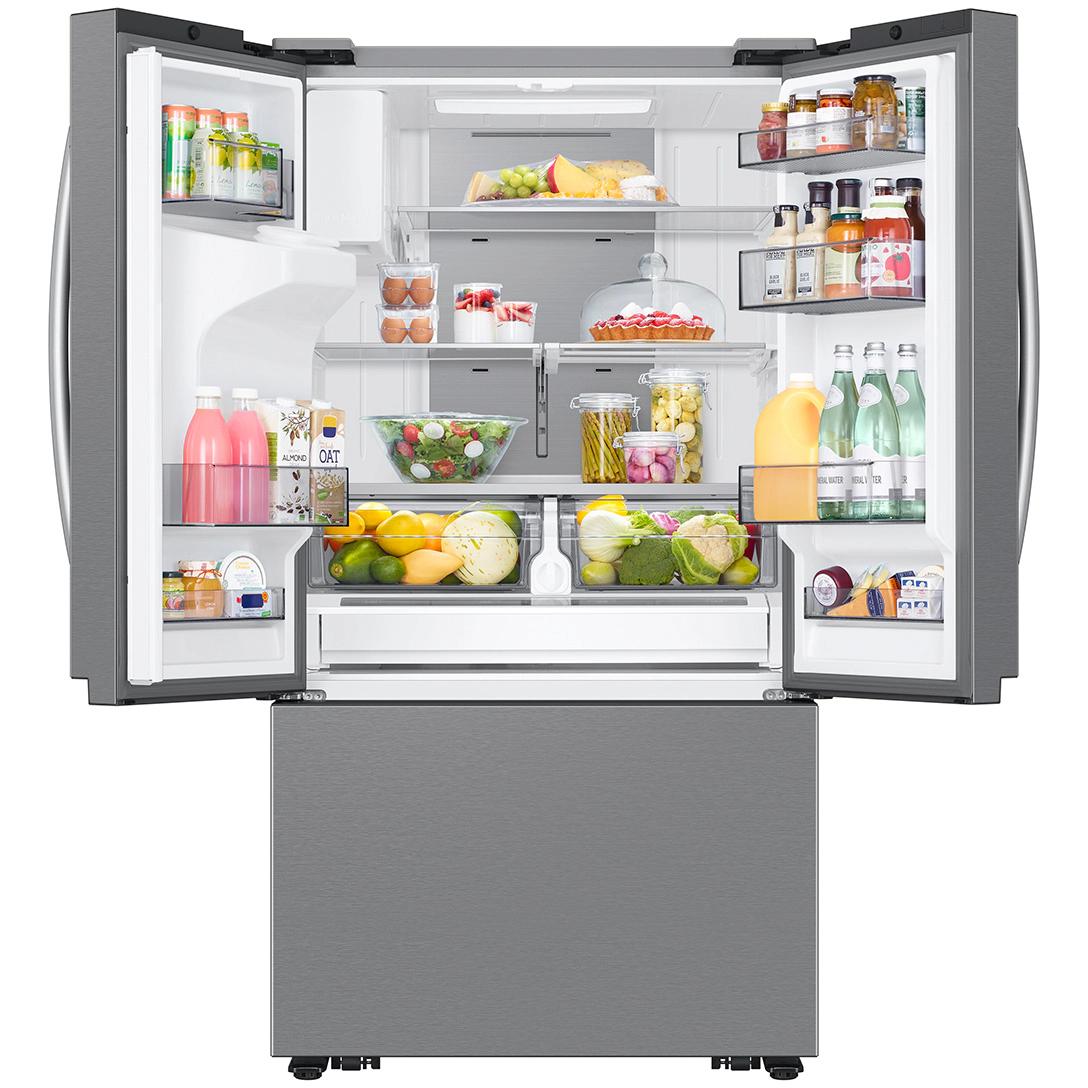 Samsung 36-inch, 25 cu. ft. Counter-Depth French 3-Door Refrigerator with Family Hub™ RF27CG5900SRAC IMAGE 3