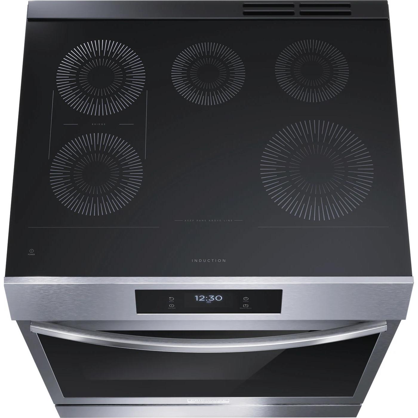 Frigidaire Gallery 30-inch Front Control Induction Range with Total Convection GCFI306CBF IMAGE 4