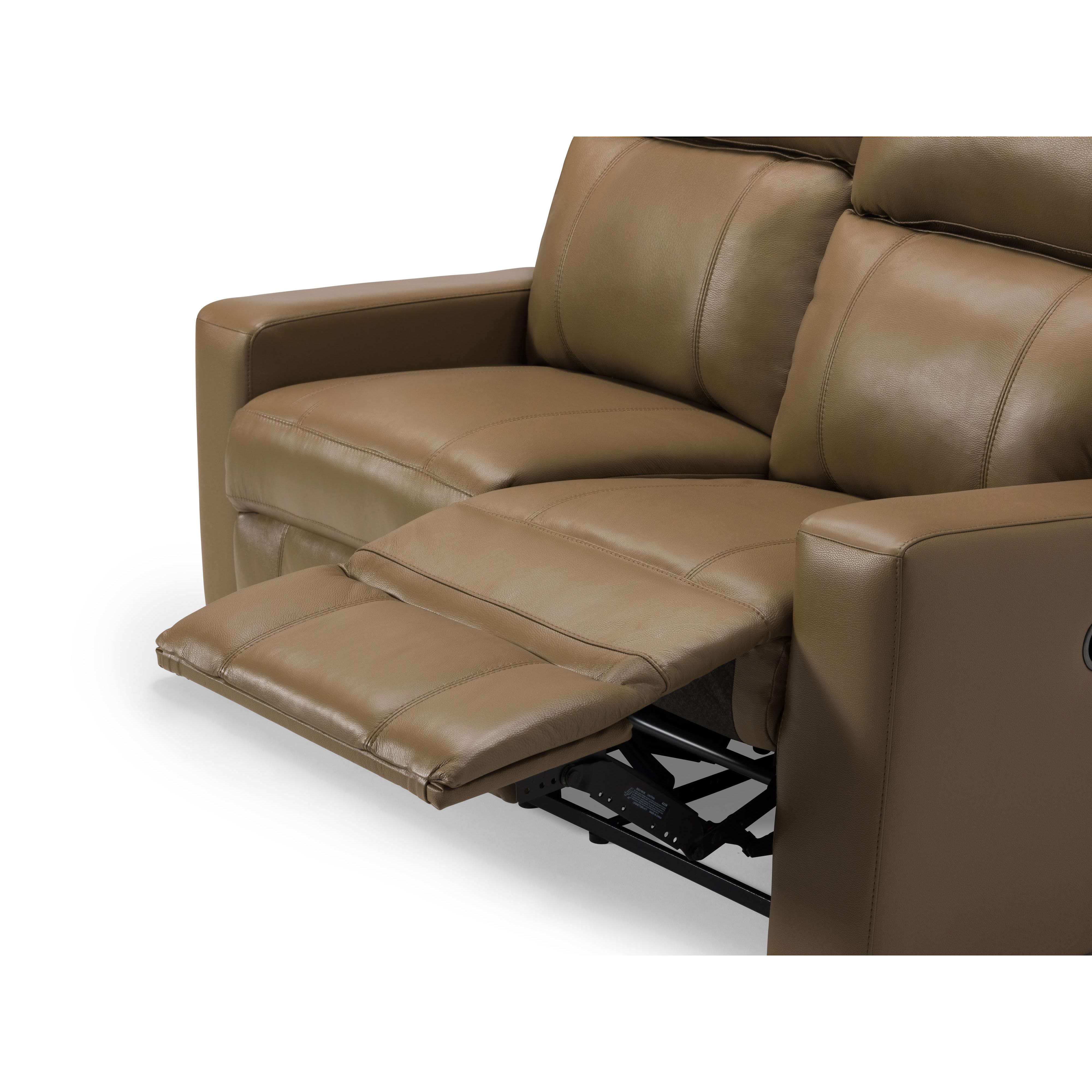 Palliser Oakwood Reclining Leather Match Loveseat 41049-53-VALENCIA-DUNE-MATCH IMAGE 4