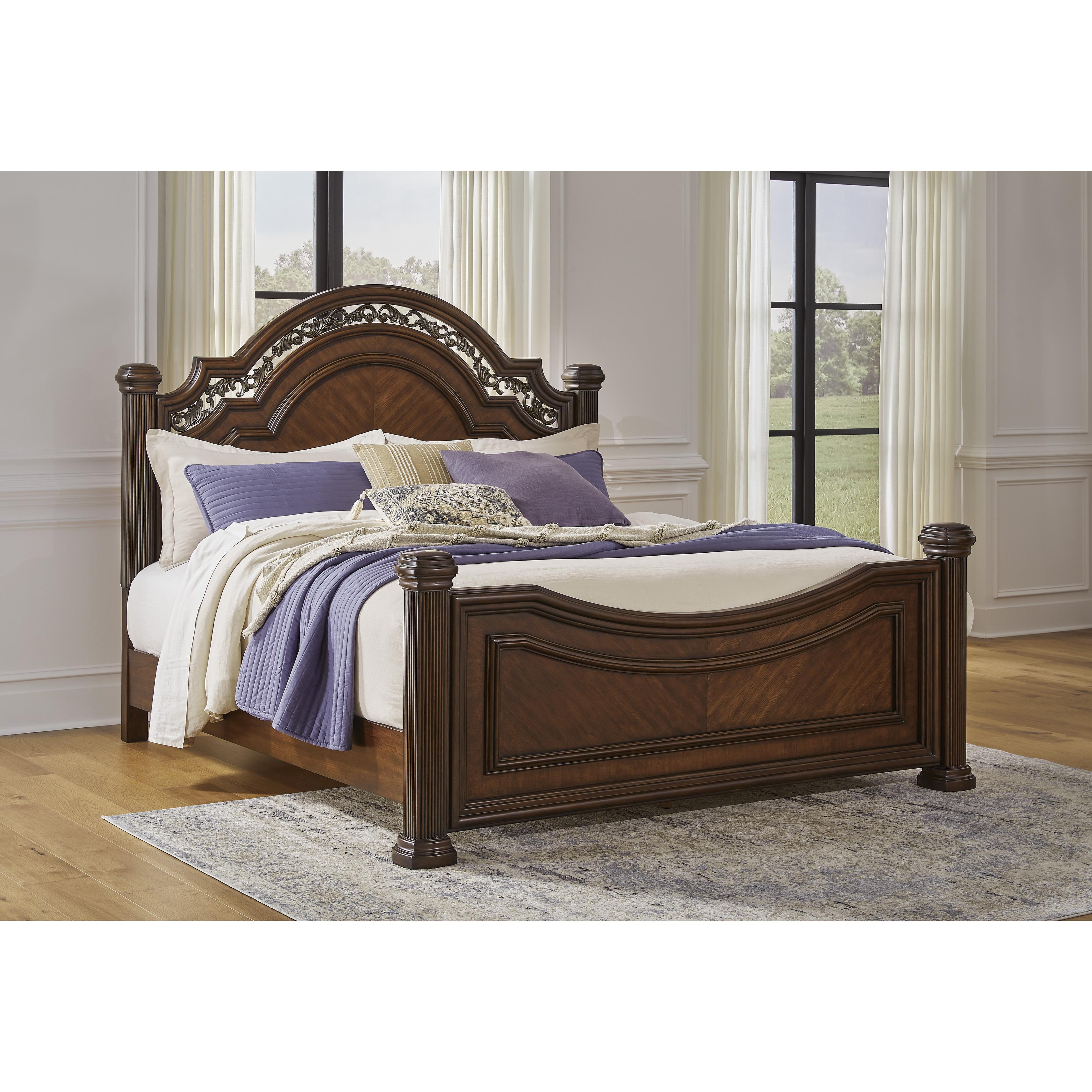 Signature Design by Ashley Lavinton Queen Poster Bed B764-50/B764-71/B764-97 IMAGE 5