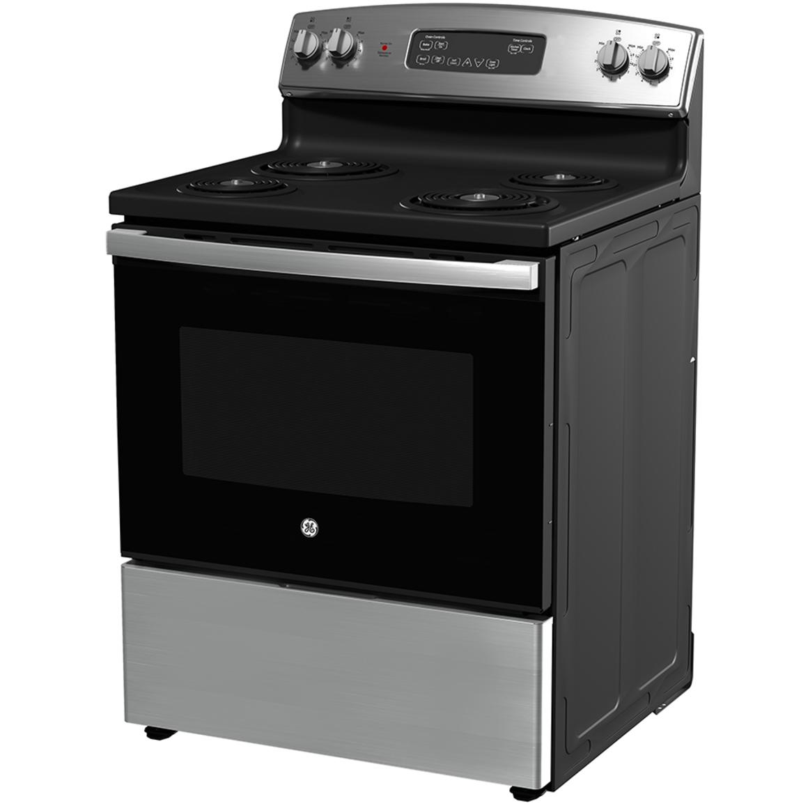 GE 30-inch Freestanding Electric Range JCBS350SVSS IMAGE 4