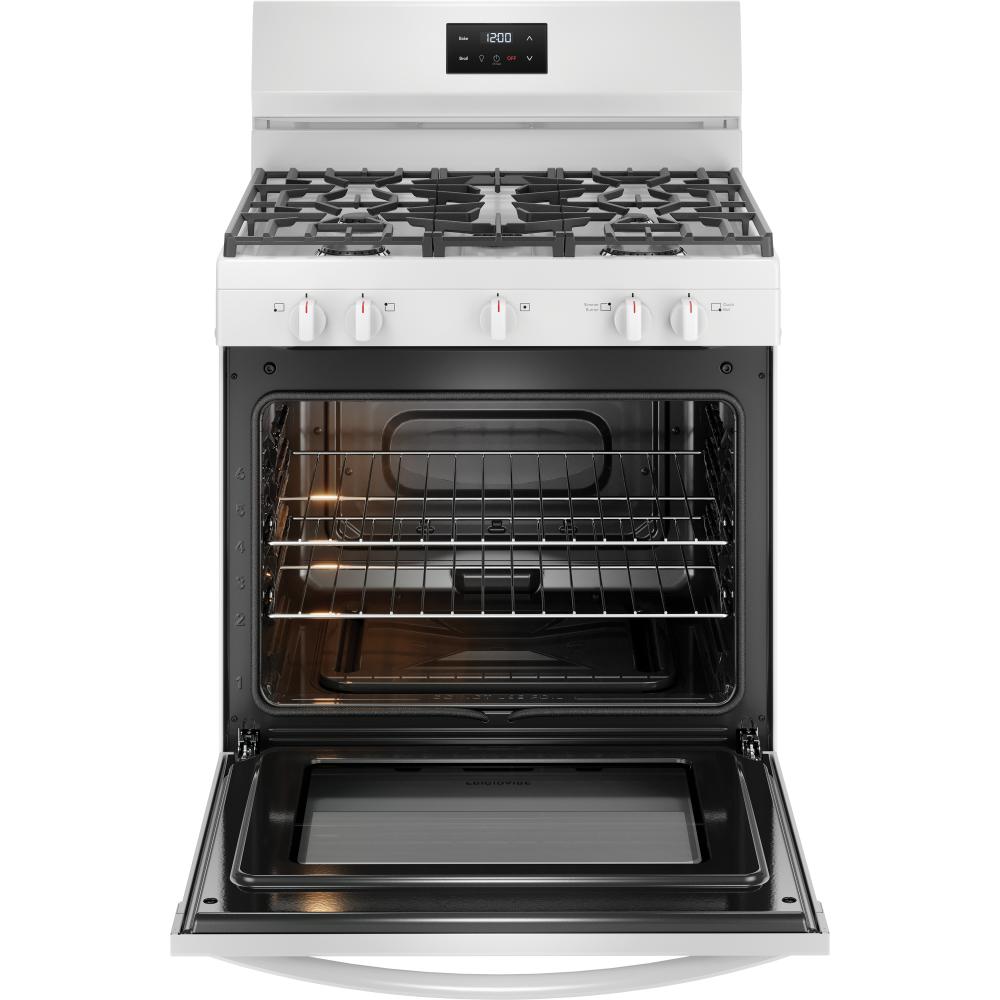 Frigidaire 30-inch Freestanding Gas Range with 5 Burners FCRG3052BW IMAGE 3