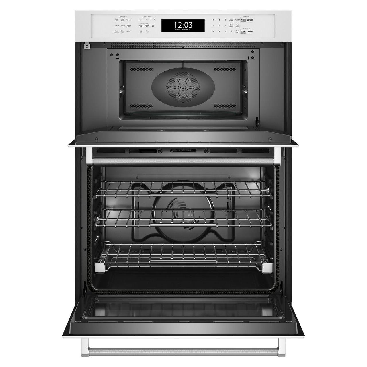 KitchenAid 30-inch, 6.4 cu. ft. Built-in Combination Wall Oven with Microwave with Air Fry KOEC530PWH IMAGE 2