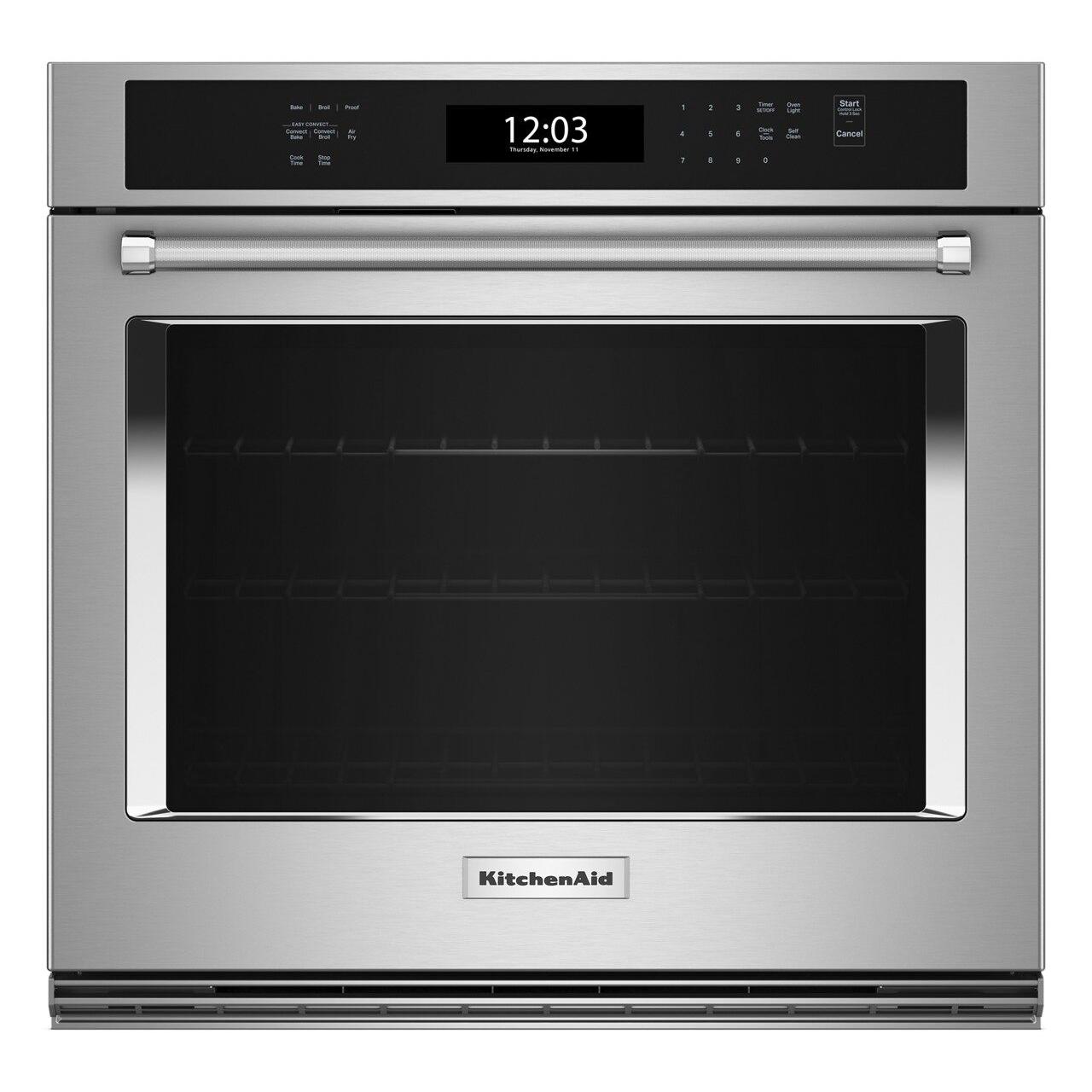 KitchenAid 30-inch, 5.0 cu. ft. Built-in Wall Oven with Air Fry KOES530PPS IMAGE 1