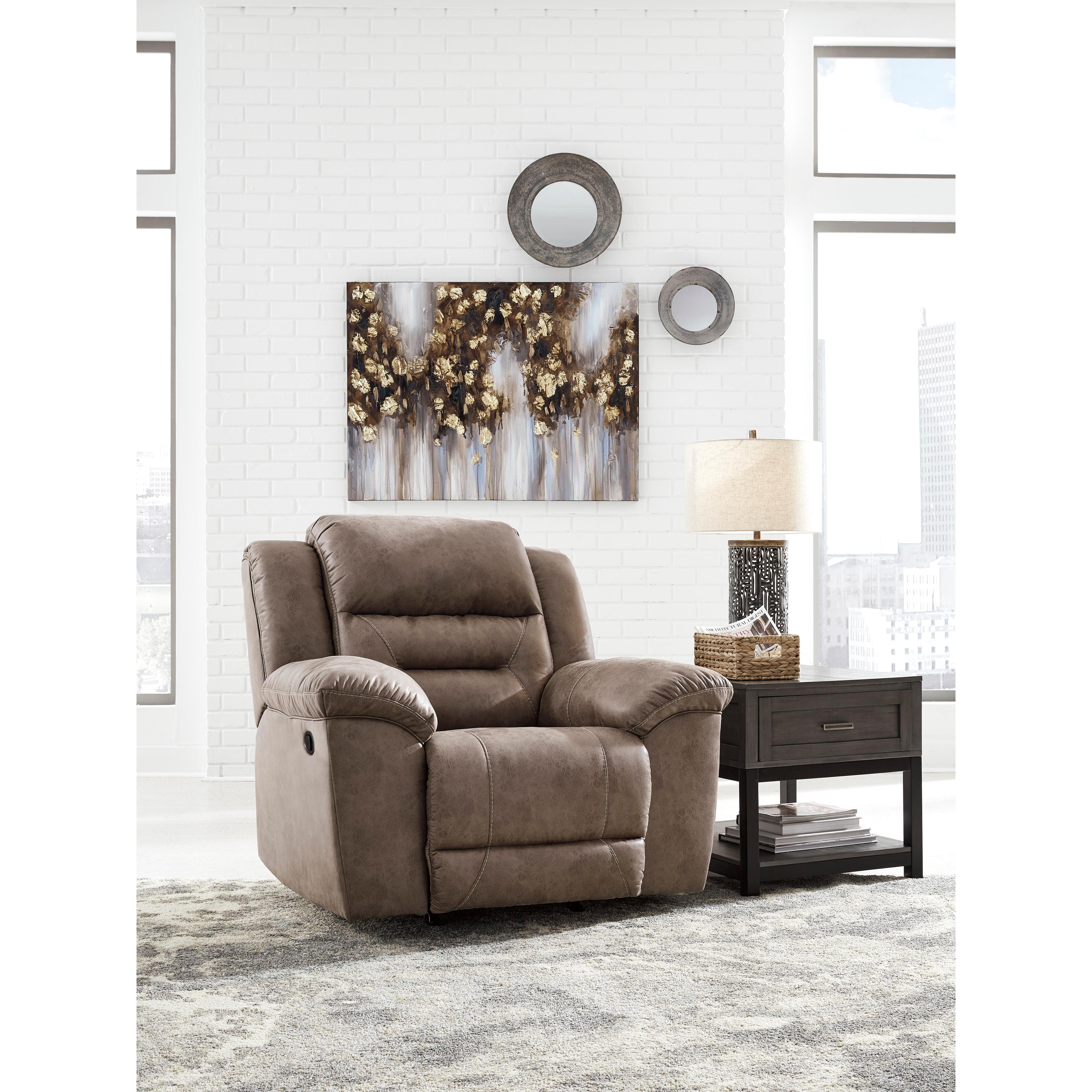 Signature Design by Ashley Stoneland Rocker Leather Look Recliner 3990525C IMAGE 5