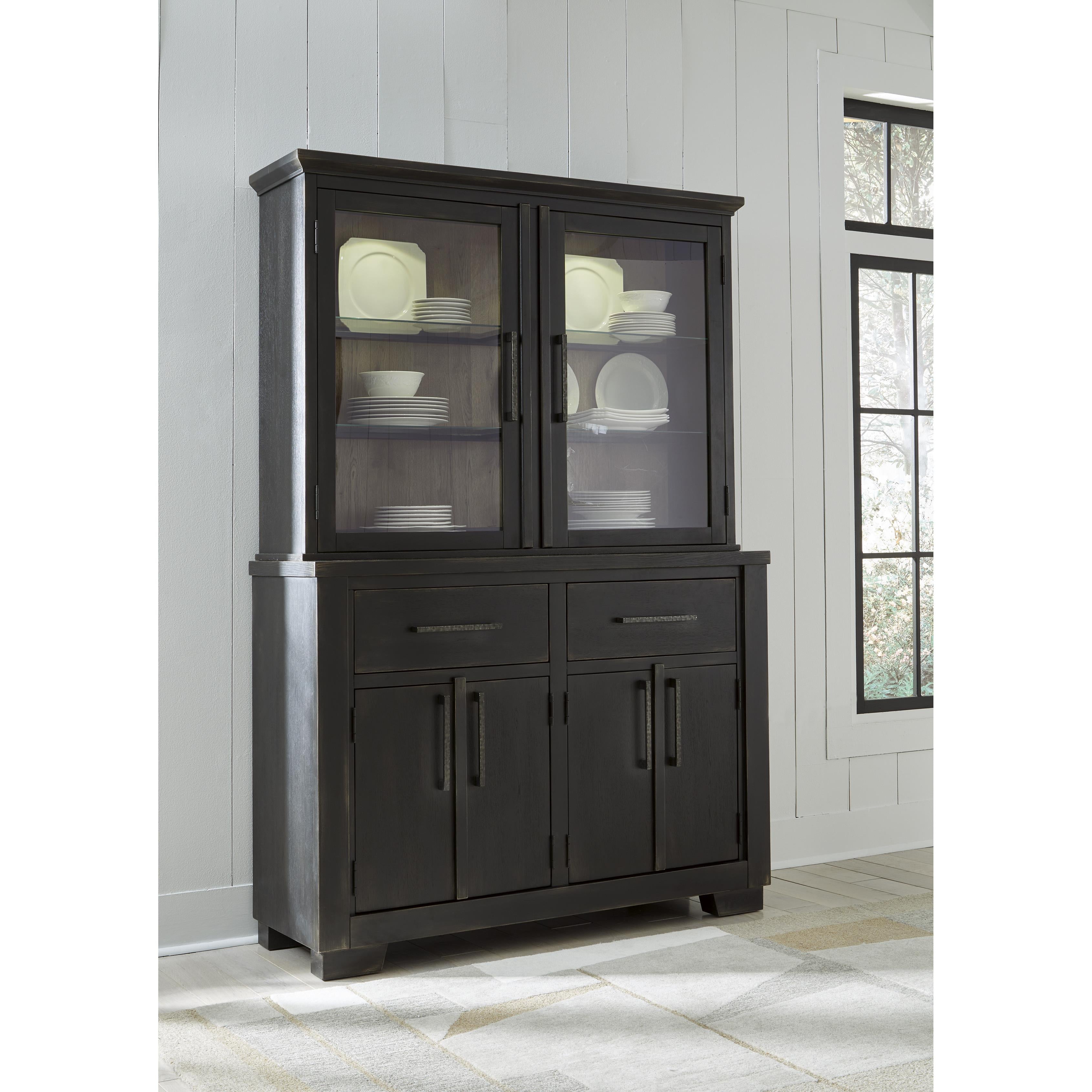 Signature Design by Ashley Galliden Buffet & Hutch D841-80/D841-81 IMAGE 4