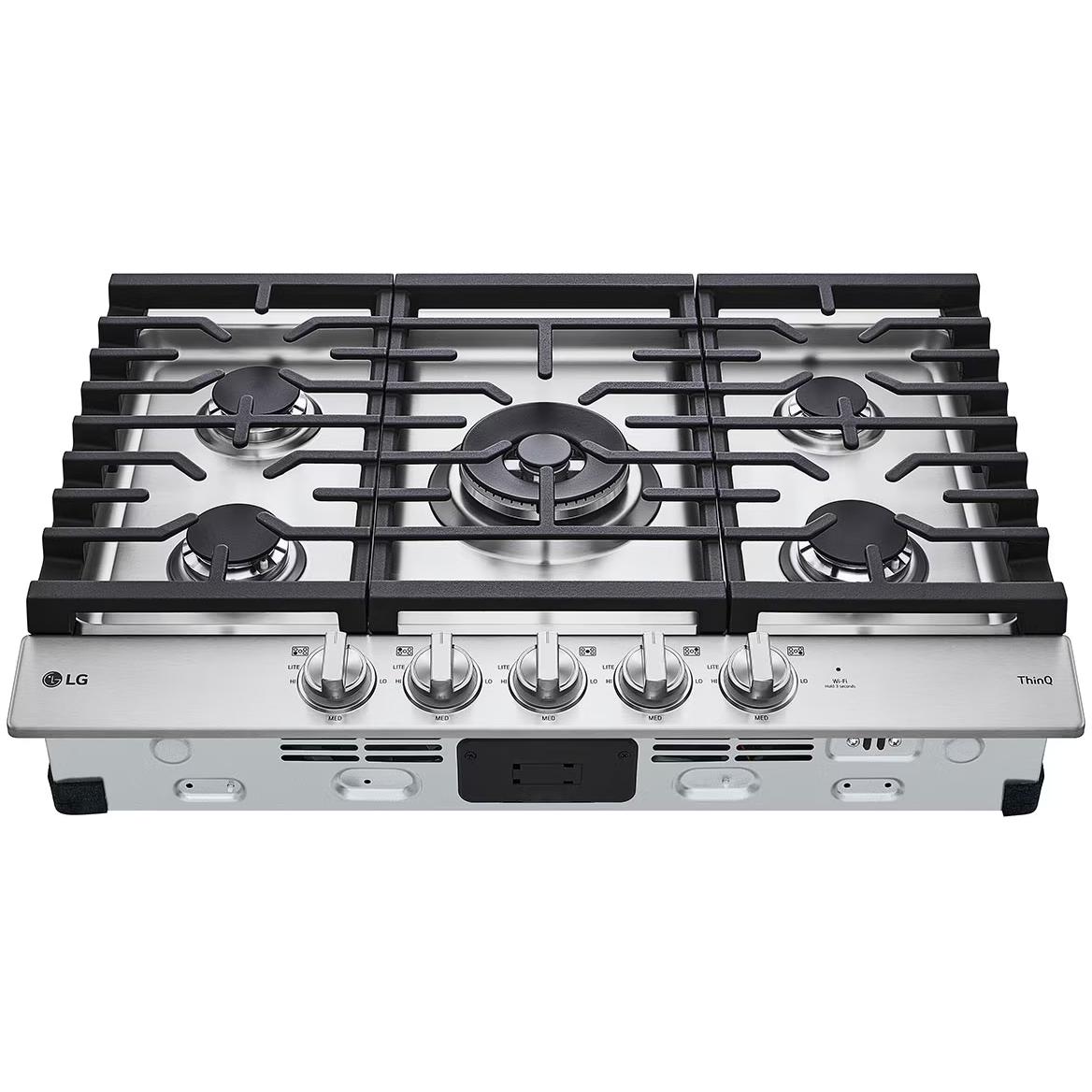 LG 30-inch Built-In Gas Cooktop CBEW3027S IMAGE 4