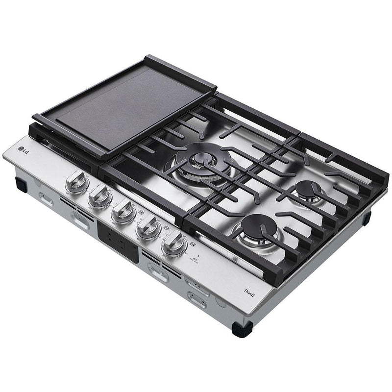 LG 30-inch Built-In Gas Cooktop CBEW3027S IMAGE 6