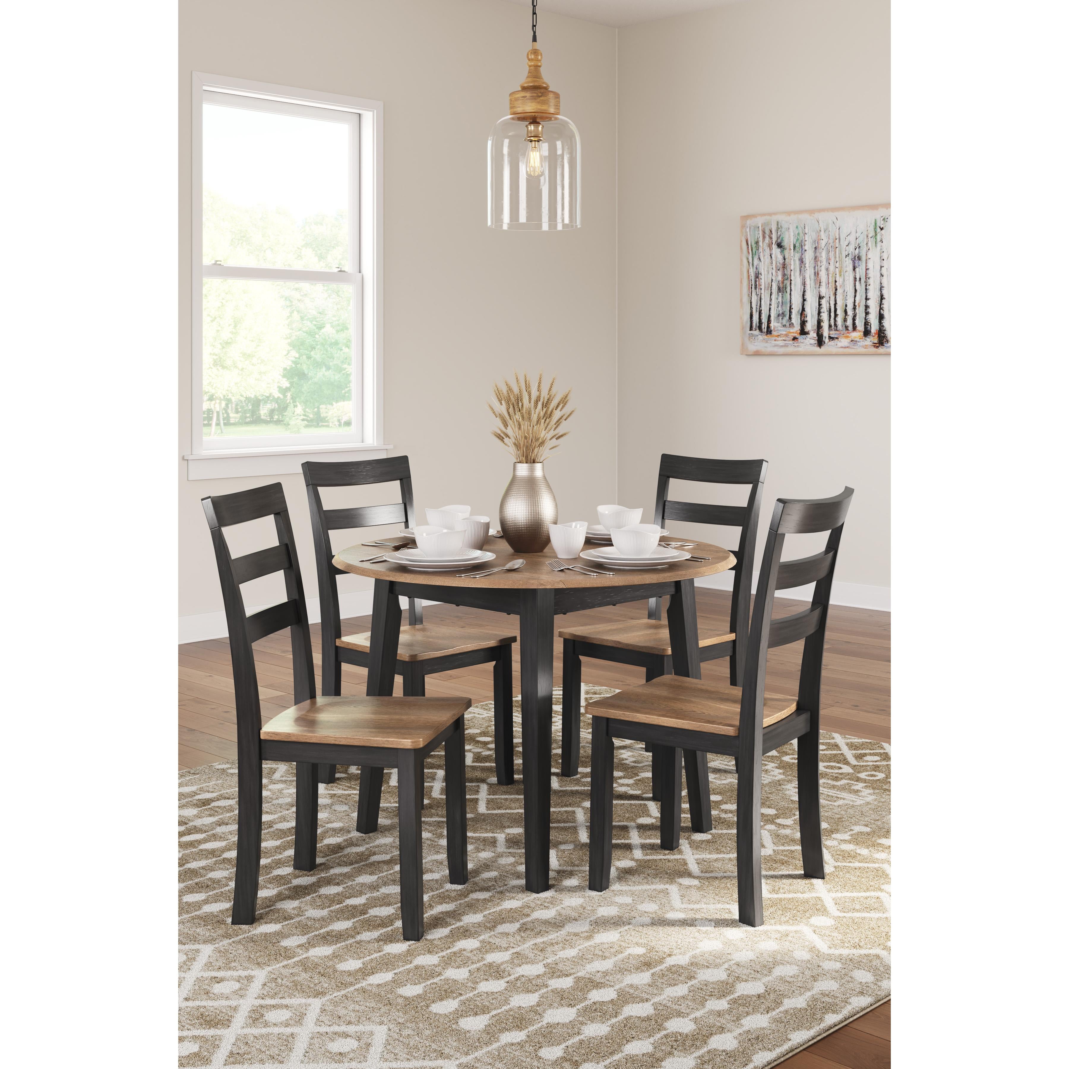 Signature Design by Ashley Round Gesthaven Dining Table D396-15 IMAGE 7