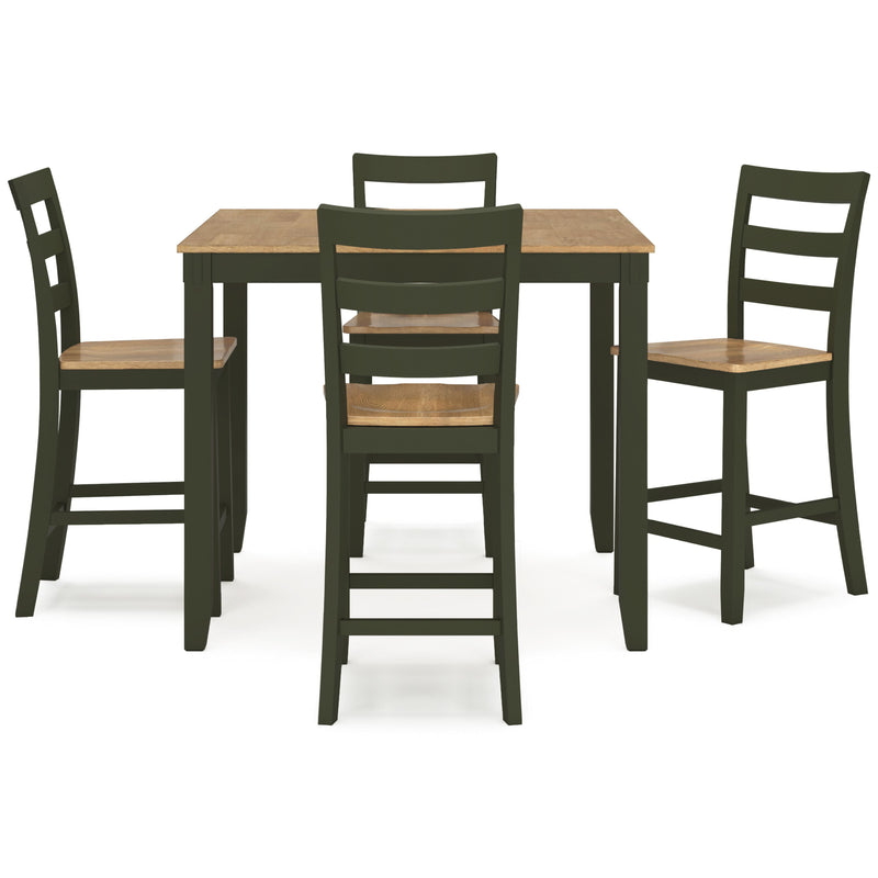 Signature Design by Ashley Gesthaven 5 pc Counter Height Dinette D401-223 IMAGE 2