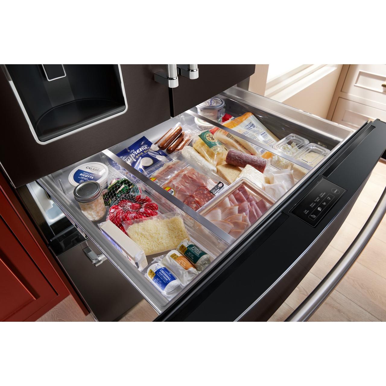 KitchenAid 36-inch French 4-Door Refrigerator with External Water and Ice Dispensing system KRMF536RBS IMAGE 12