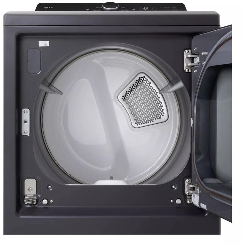 LG 7.3 cu. ft. Electric Dryer with EasyLoad™ Door and AI Sensing DLE8400BE IMAGE 3