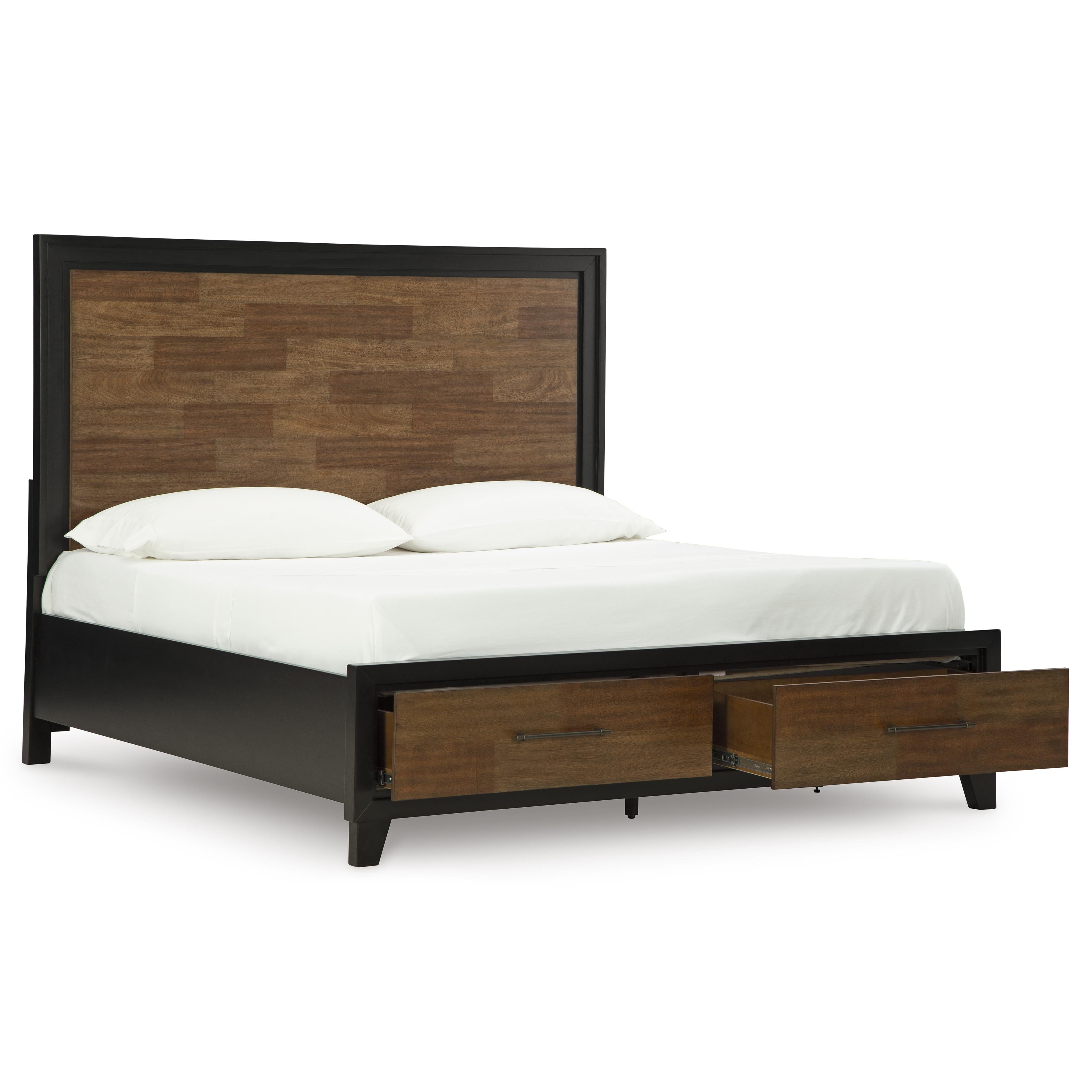 Signature Design by Ashley Kraeburn California King Panel Bed with Storage B496-58/B496-56S/B496-194 IMAGE 2