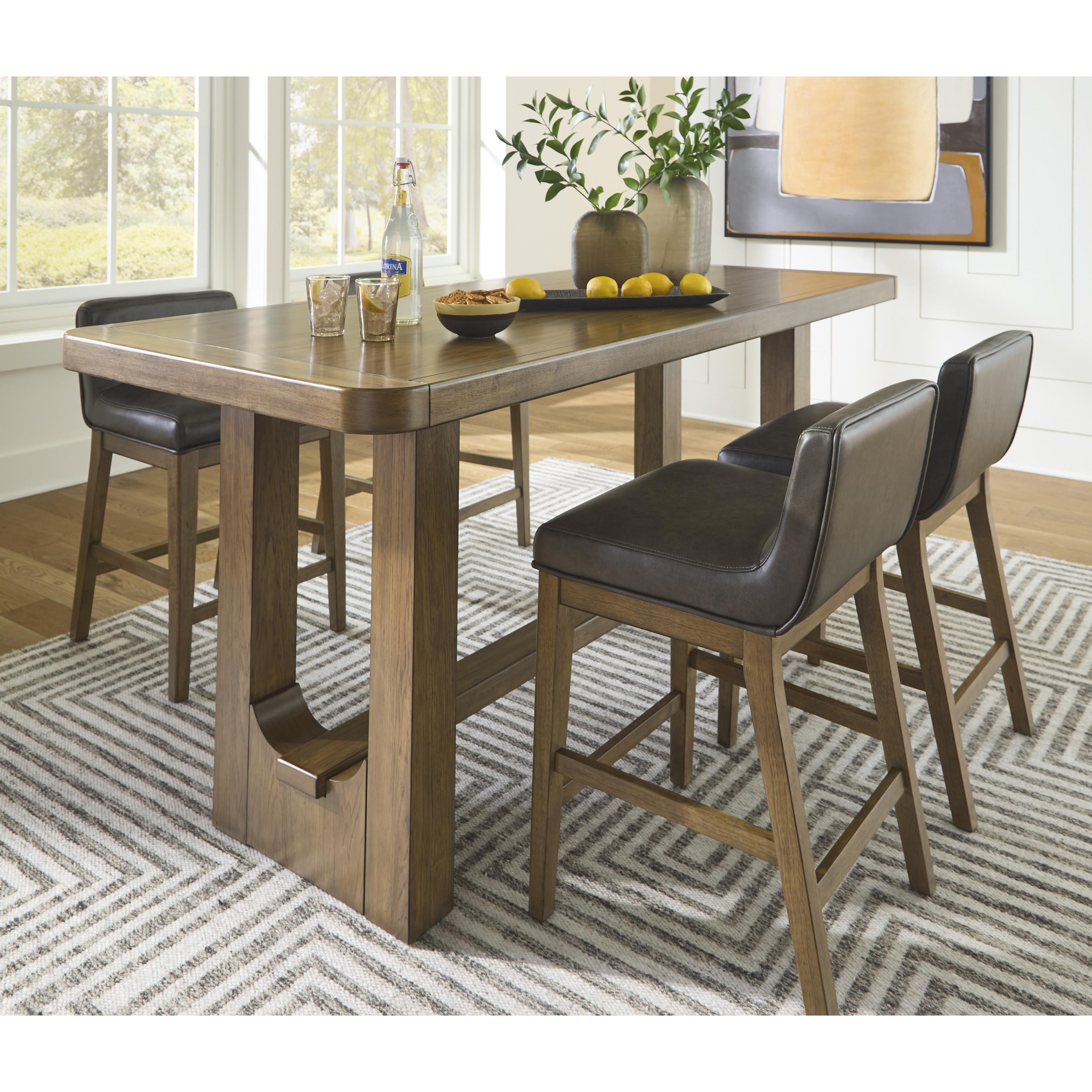 Signature Design by Ashley Cabalynn Counter Height Dining Table D974-13 IMAGE 10