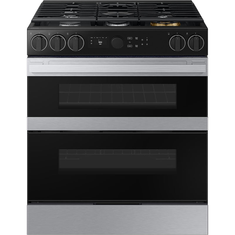 Samsung 30-inch Slide-in Gas Range with Wi-Fi NSY6DG8550SRAC IMAGE 1