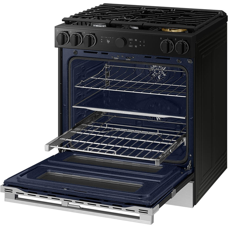 Samsung 30-inch Slide-in Gas Range with Wi-Fi NSY6DG8550SRAC IMAGE 8