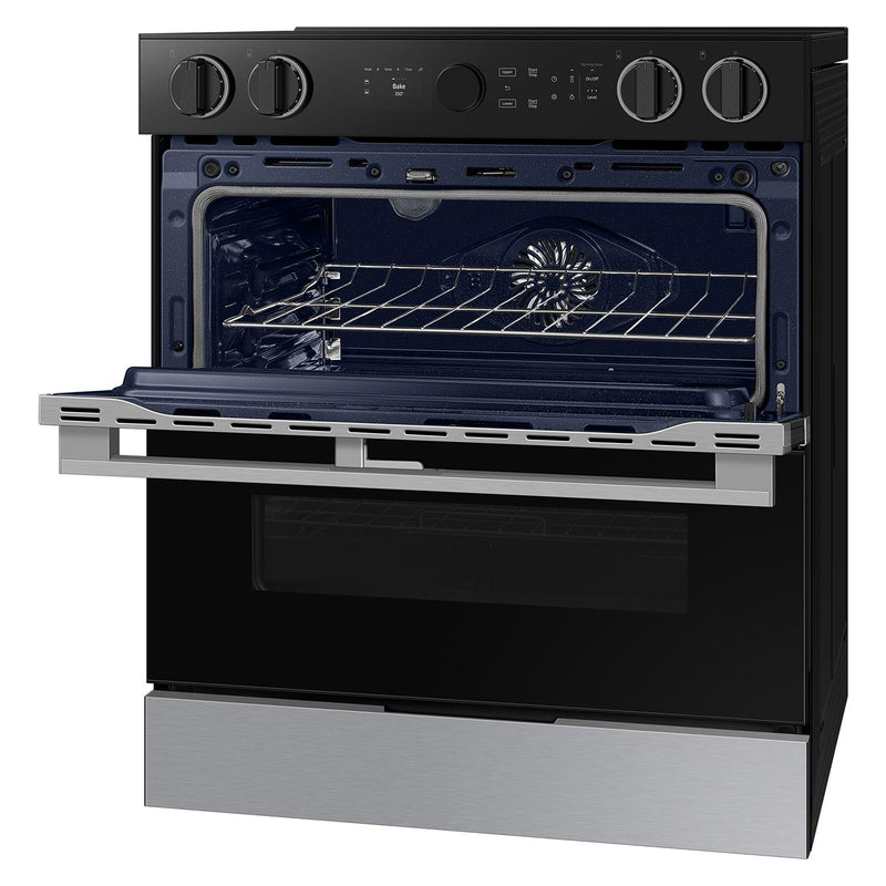 Samsung 30-inch Slide-in Electric Range with Wi-Fi NSE6DG8550SRAC IMAGE 9