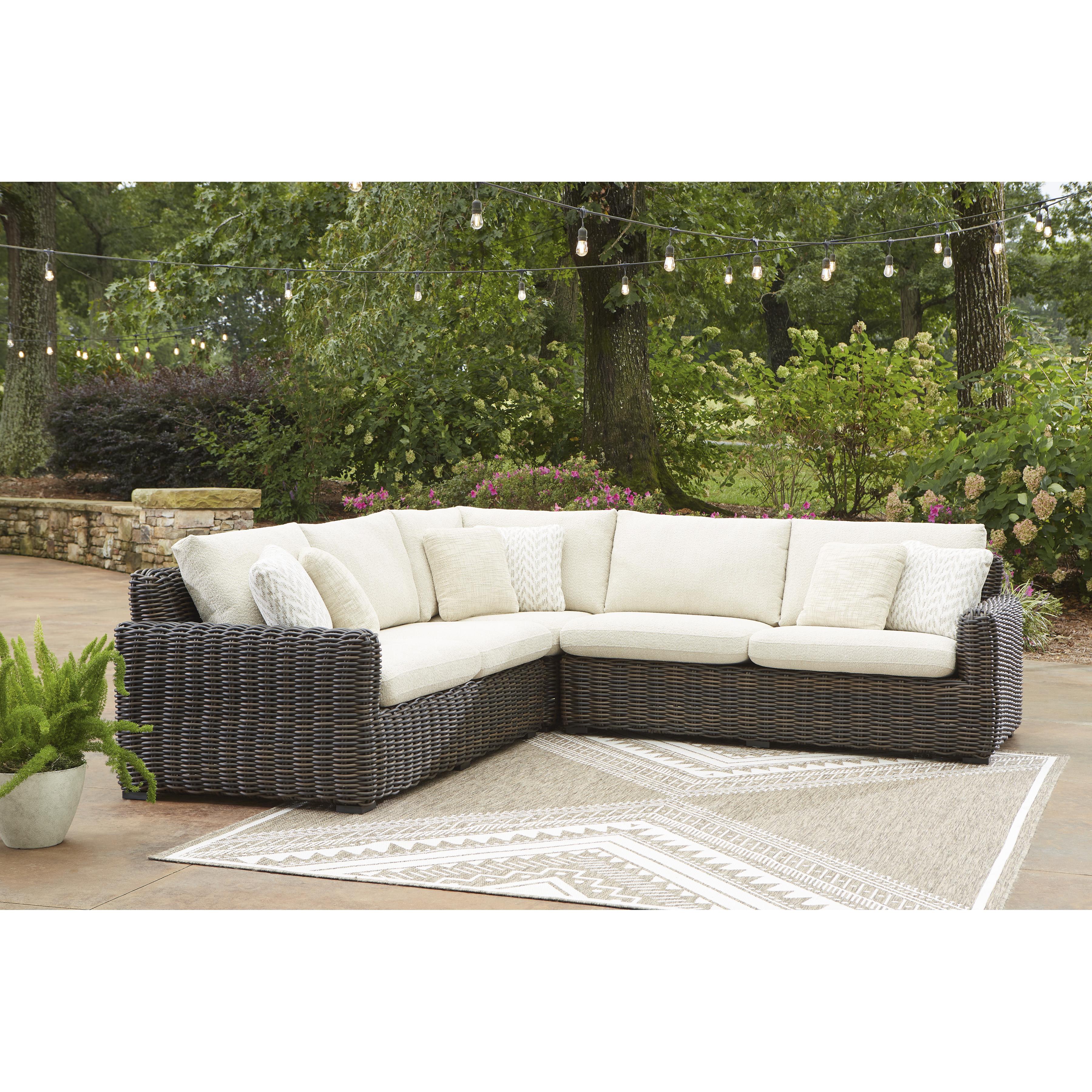 Signature Design by Ashley Outdoor Seating Sectionals P711-854/P711-877 IMAGE 1