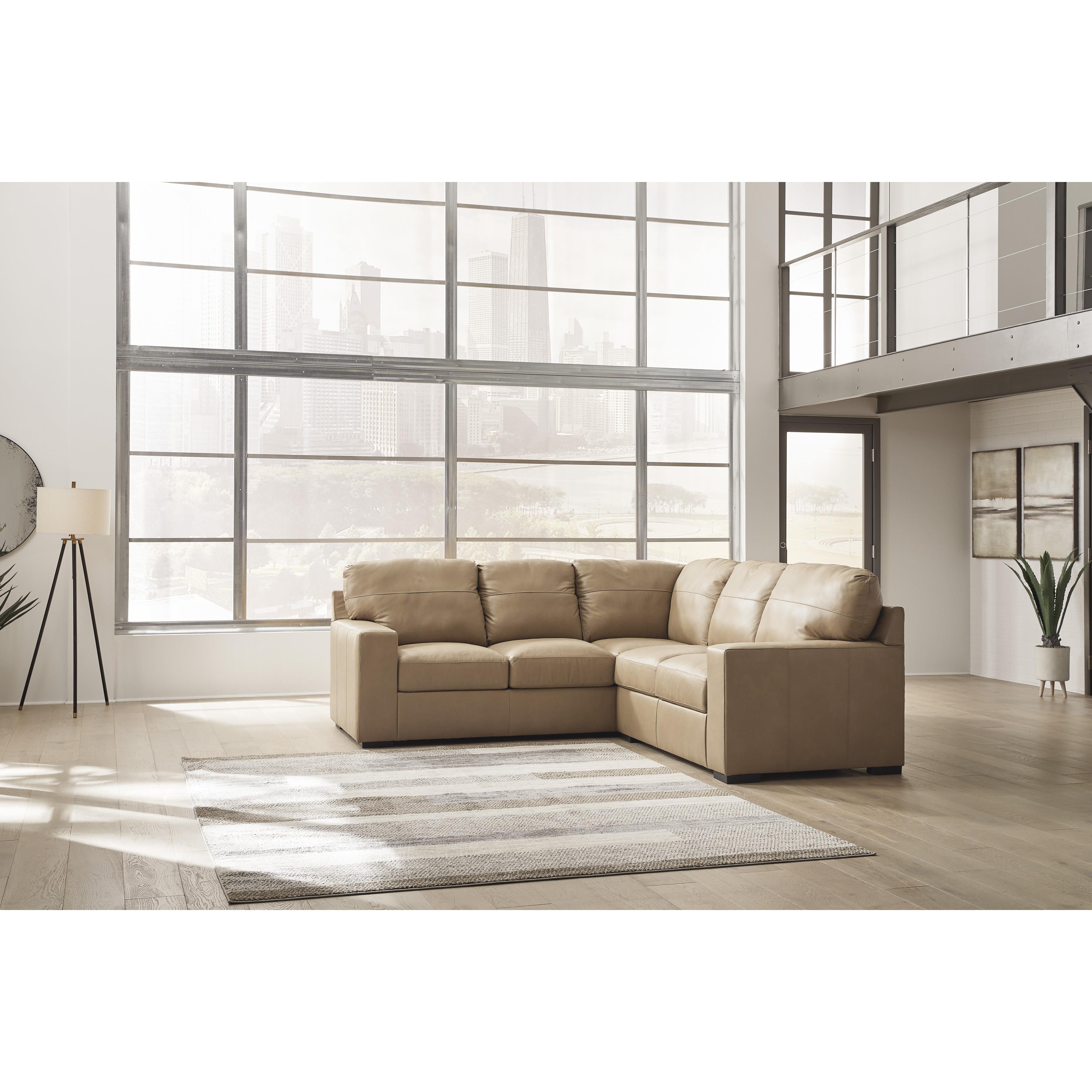 Signature Design by Ashley Bandon Leather Match 2 pc Sectional 3800648C/3800656C IMAGE 3