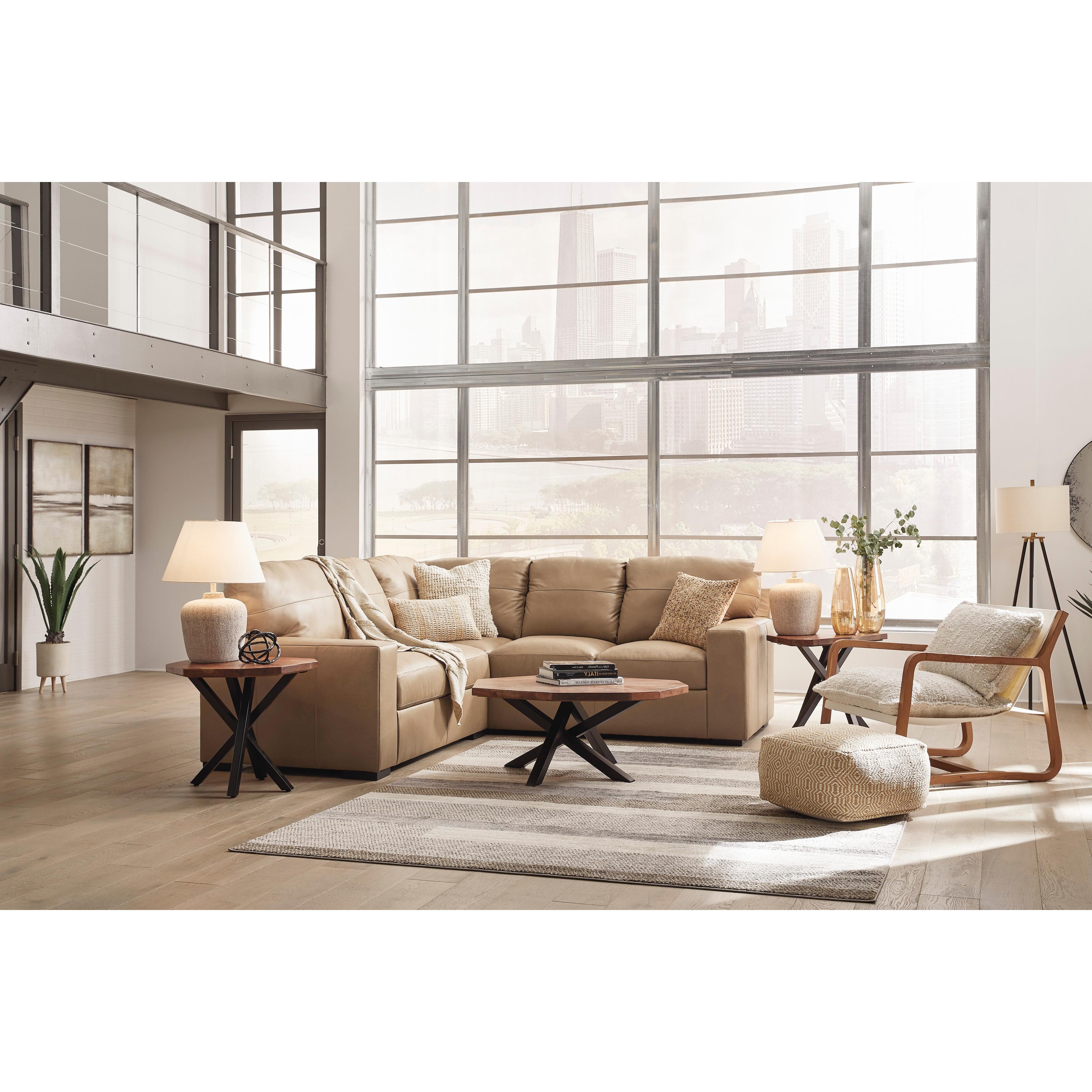 Signature Design by Ashley Bandon Leather Look 2 pc Sectional 3800655C/3800649C IMAGE 5