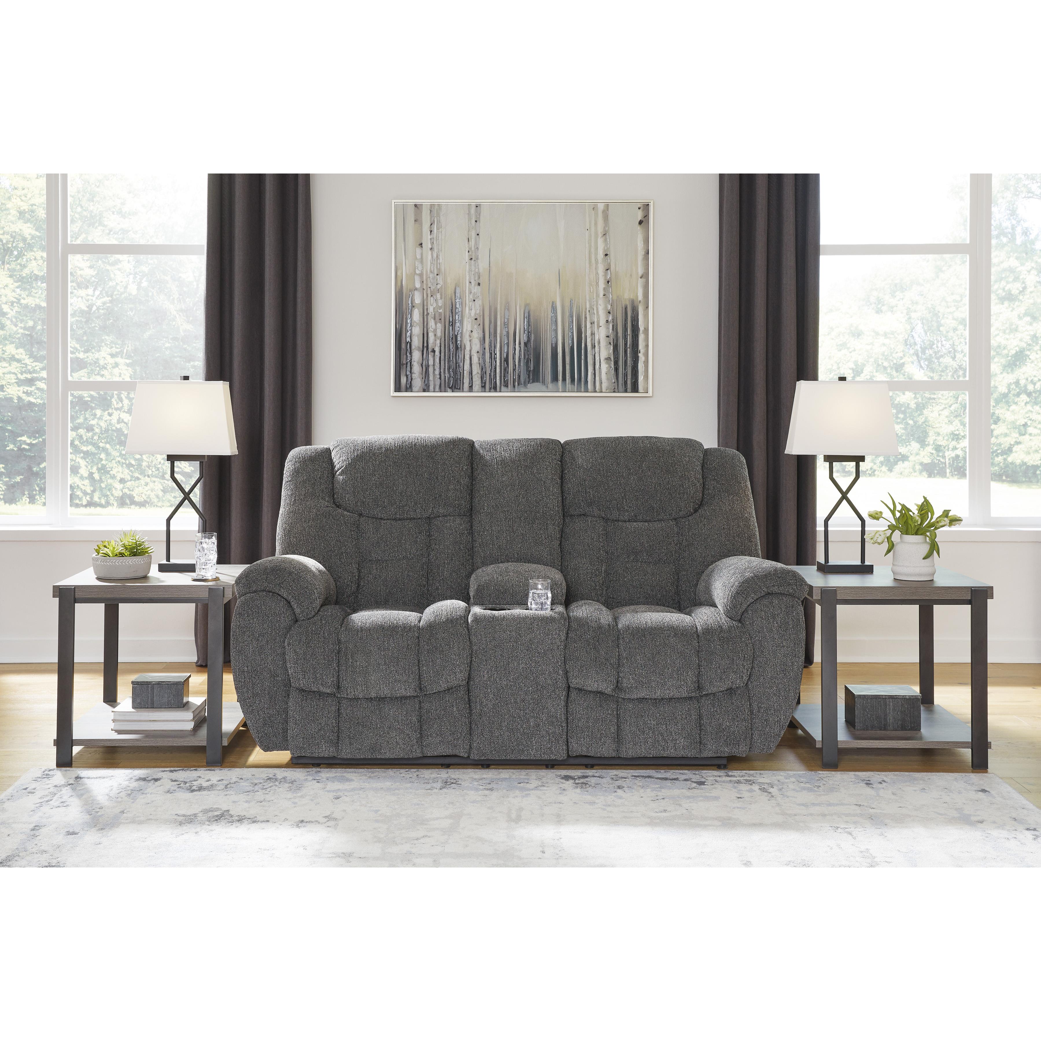 Signature Design by Ashley Foreside Reclining Fabric Loveseat with Console 3810494C IMAGE 6