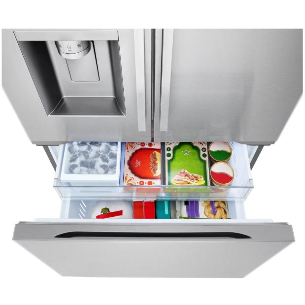 LG 36-inch, 23.7 cu. ft. Counter-Depth French 3-Door Refrigerator with Wi-Fi LF24Z6530S IMAGE 8