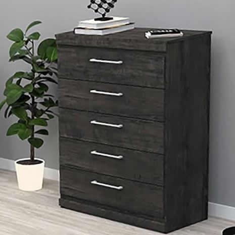 Dynamic Furniture 5-Drawer Chest 290-355 5-Drawer Chest - Inky Maple IMAGE 1