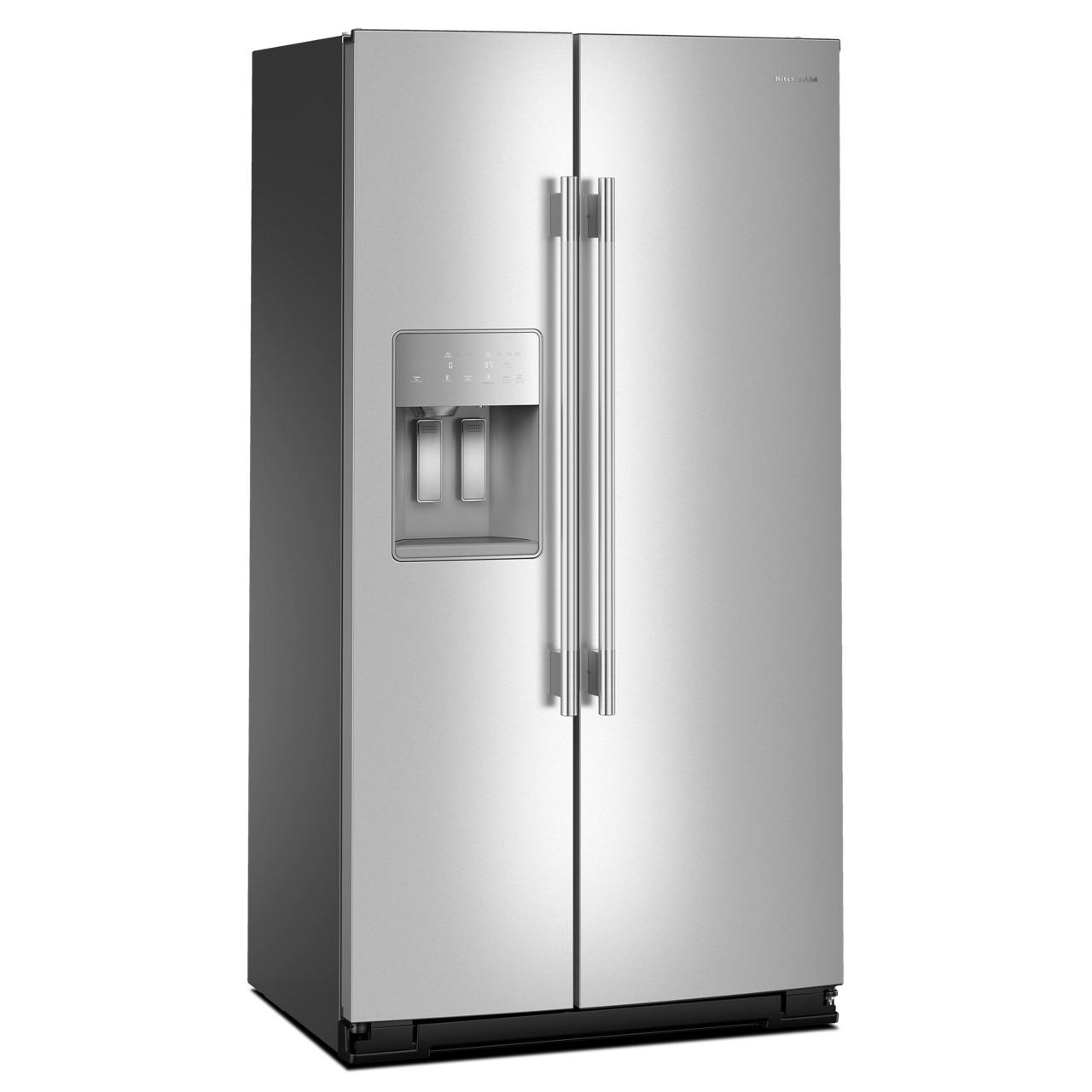 KitchenAid 36-inch, 21 cu. ft. Side-by-Side Refrigerator with Ice and Water Dispenser KRSC536RPS IMAGE 3