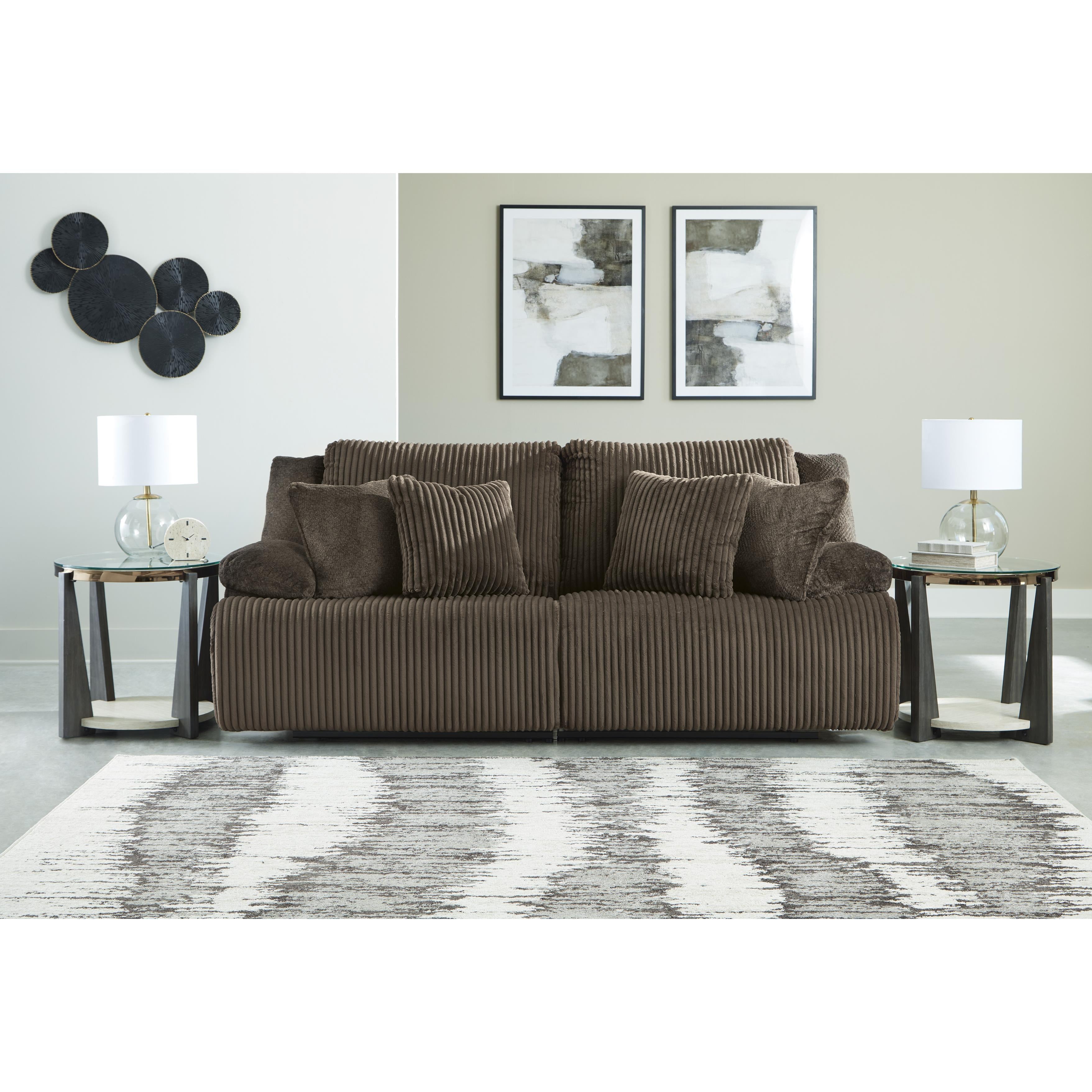 Signature Design by Ashley Top Tier Reclining Fabric Loveseat 9270540C/9270541C IMAGE 2