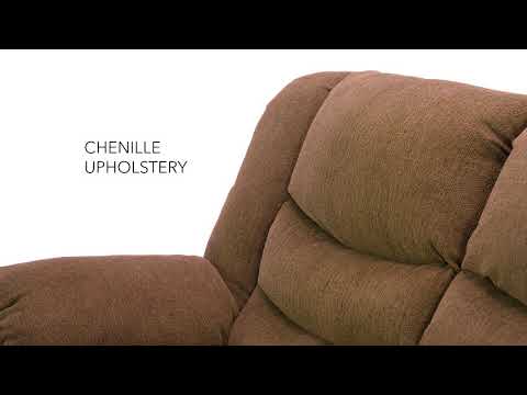 Signature Design by Ashley Tulen Reclining Fabric Loveseat 9860586C EXTERNAL_VIDEO 1