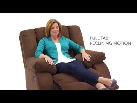 Signature Design by Ashley Tulen Rocker Fabric Recliner 9860525C EXTERNAL_VIDEO 1