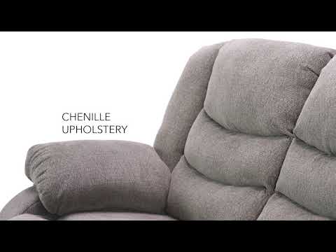 Signature Design by Ashley Tulen Reclining Fabric Loveseat 9860686C EXTERNAL_VIDEO 1