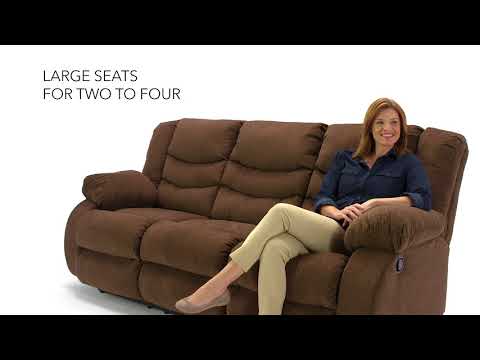 Signature Design by Ashley Tulen Reclining Fabric Sofa 9860588C EXTERNAL_VIDEO 1