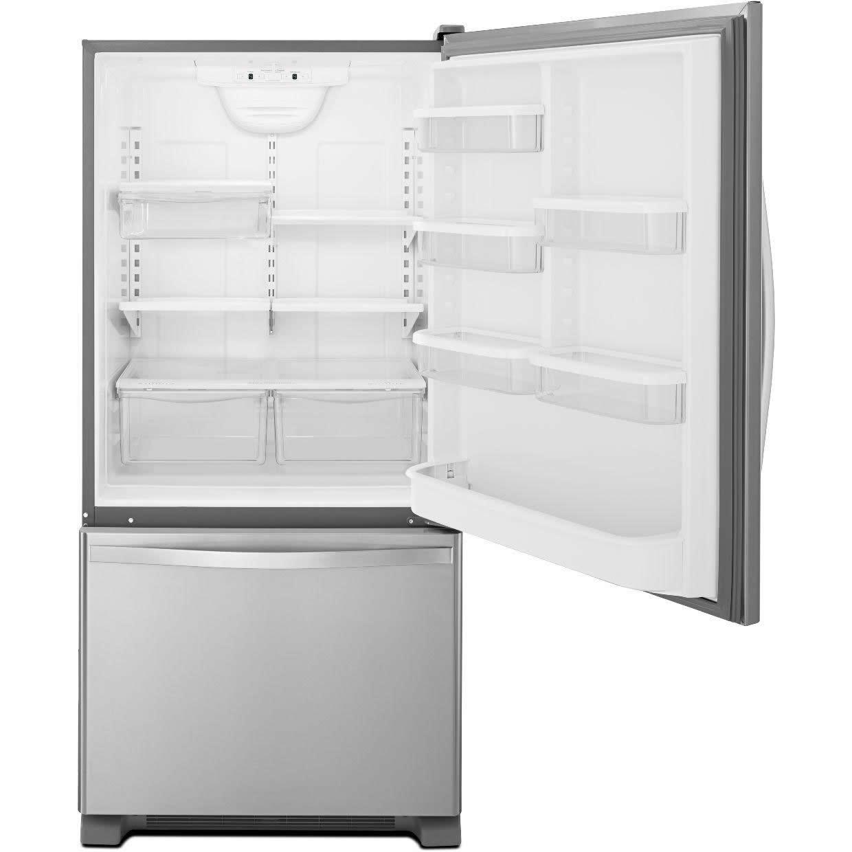 Whirlpool 30-inch, 18.6 cu. ft. Bottom Freezer Refrigerator WRB329RFBM IMAGE 2