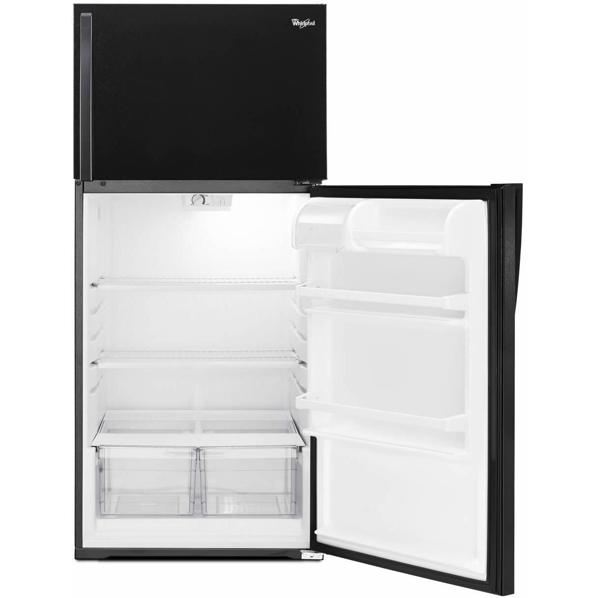 Whirlpool 28-inch, 14.3 cu. ft. Top Freezer Refrigerator WRT134TFDB IMAGE 3