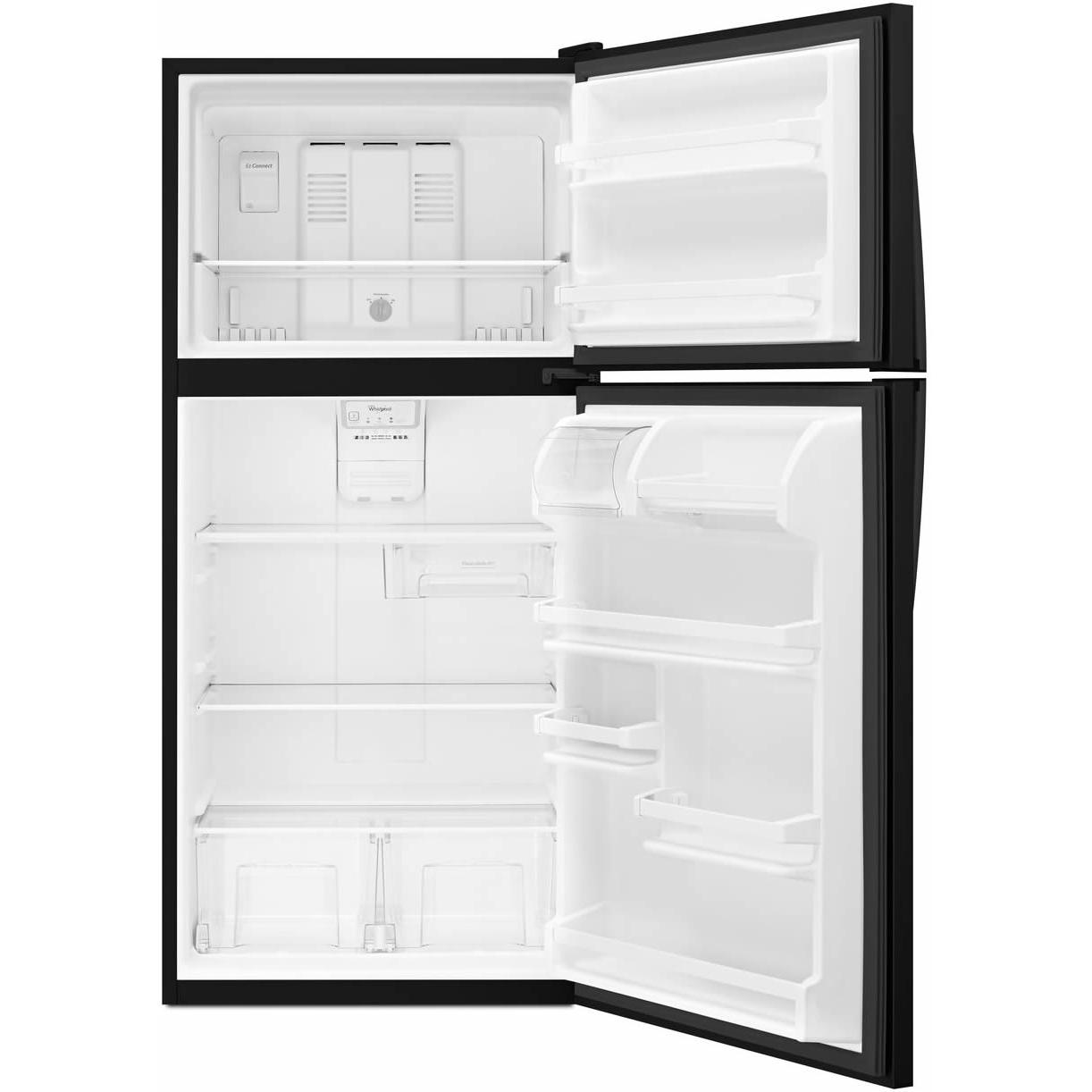 Whirlpool 30-inch, 18.2 cu.ft. Freestanding Top Freezer Refrigerator with Flexi-Slide™ Bin WRT318FZDB IMAGE 4